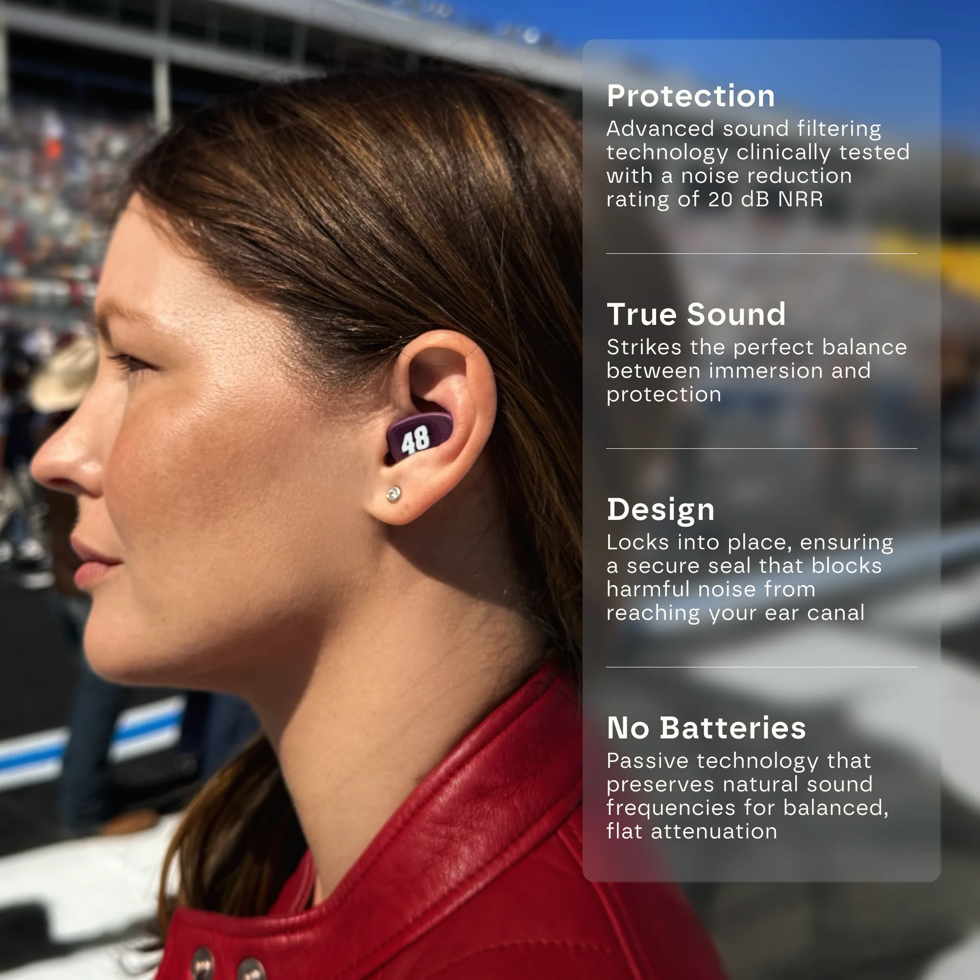 Alex Bowman #48 EAROS SPORT State of the Art Noise Reduction Ear Plugs - Sale - Image 6