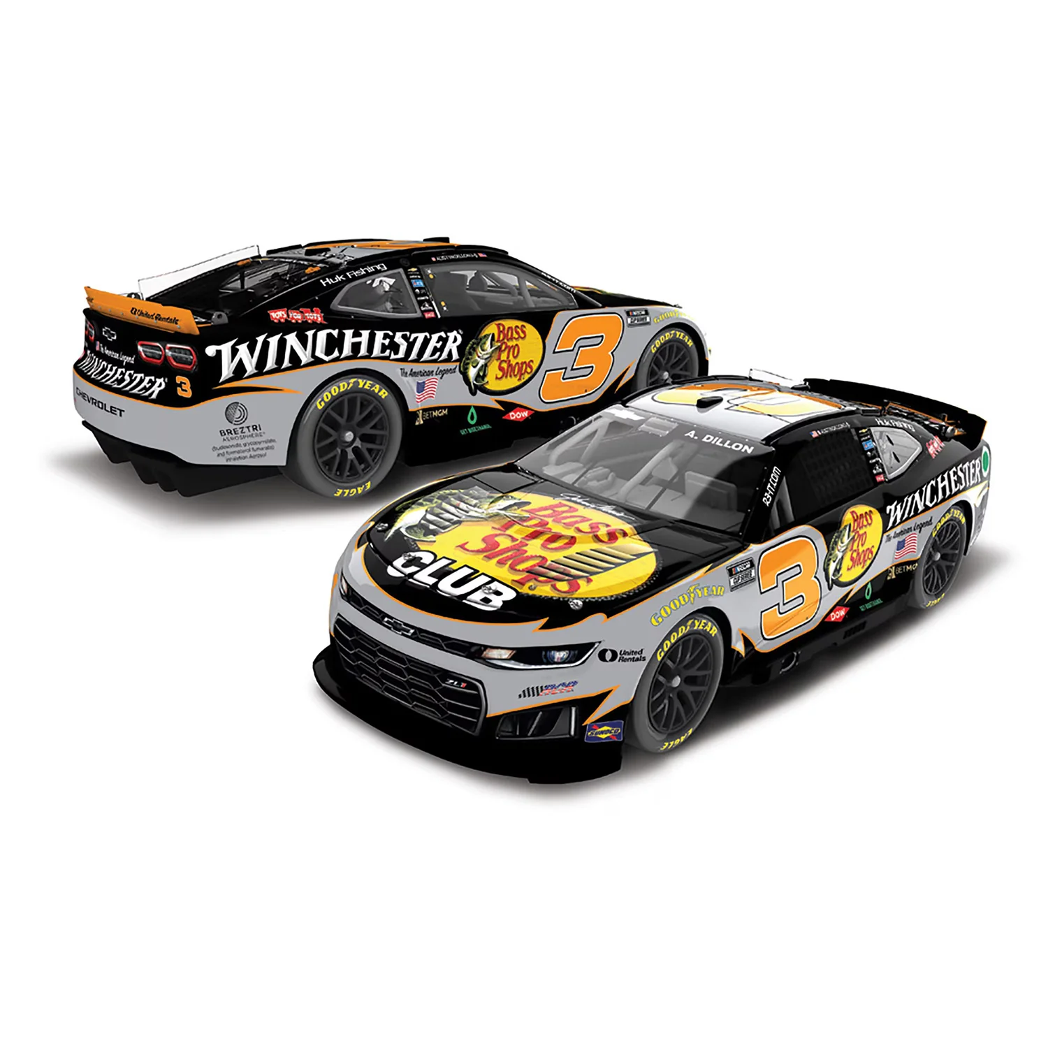 Austin Dillon Bass Pro Shops / Winchester 1:64 2026 Diecast Car Preorder - Currently Projected August