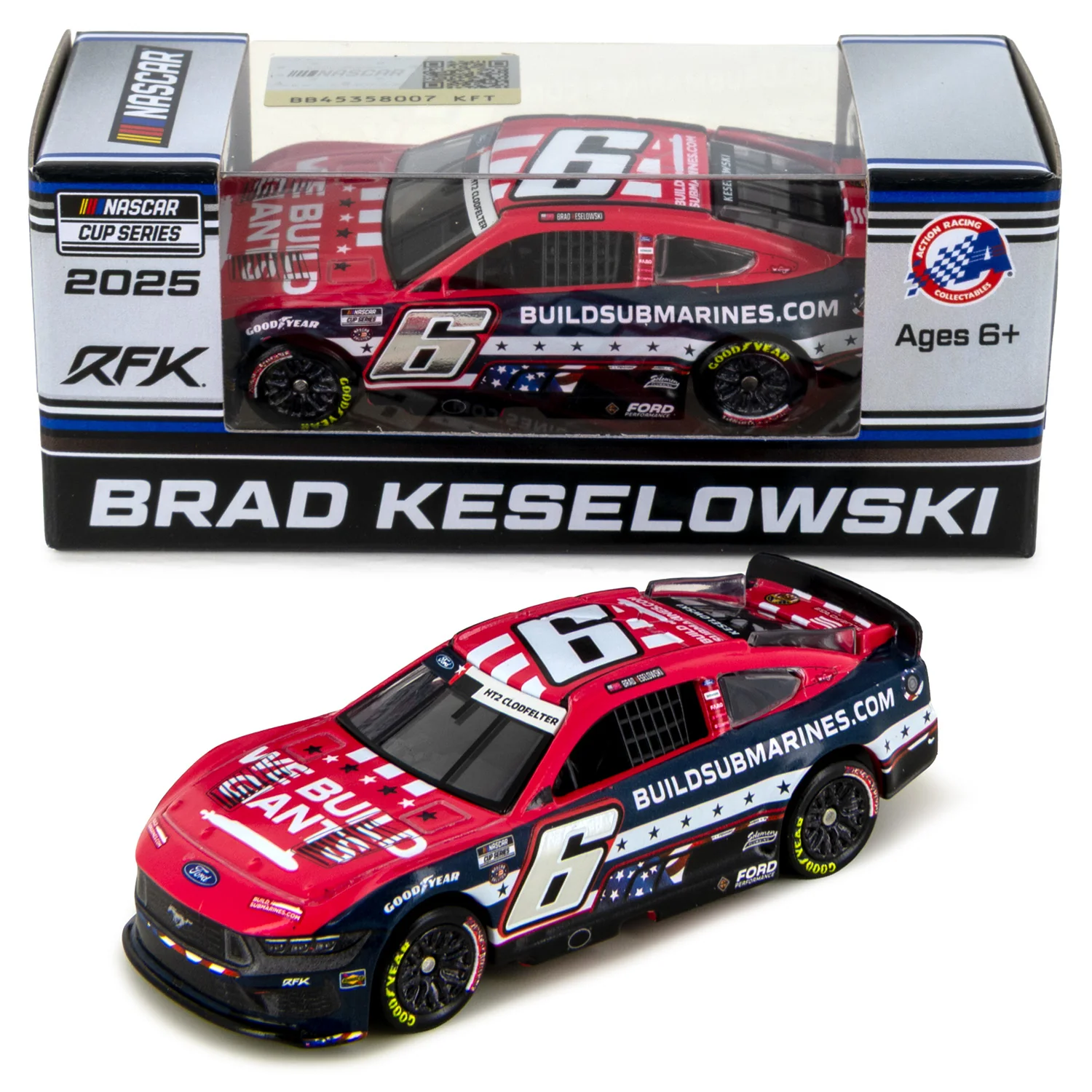 Brad Keselowski Salutes 1:64 2025 Diecast Car