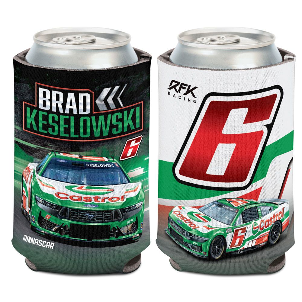 Brad Keselowski Castrol #6 Can Hugger 12oz Cooler - Sale