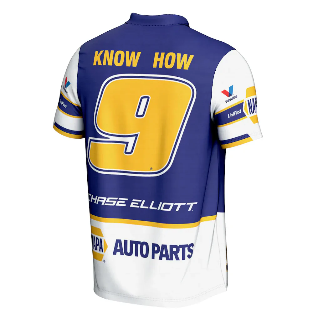 Chase Elliott 2026 NAPA Uniform Pit Polo ProSphere Shirt - Image 3