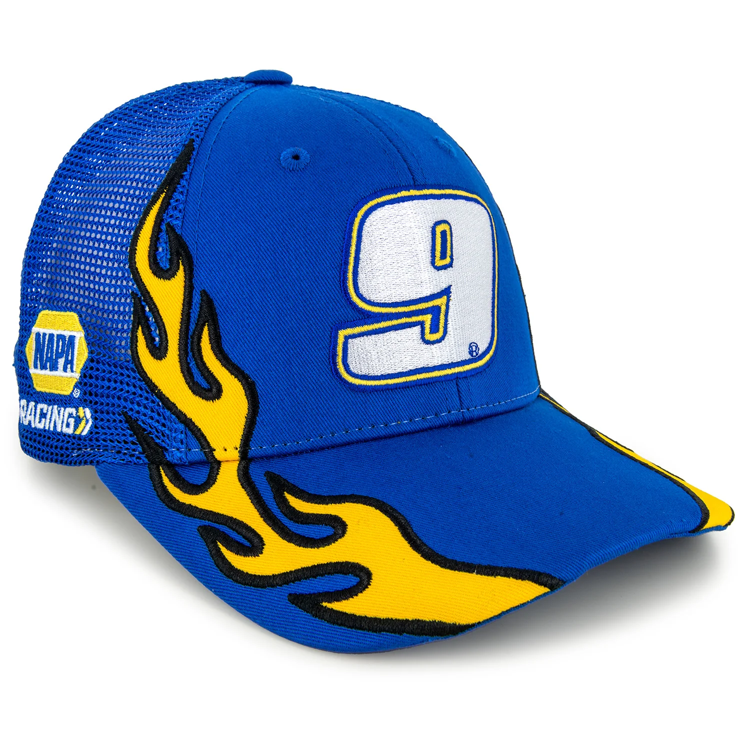 Chase Elliott Flame #9 Mesh Hat Blue - Image 3