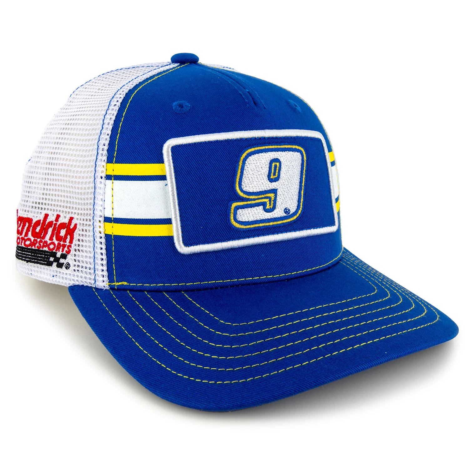 Chase Elliott Striped #9 Mesh Hat Blue/White - Image 3