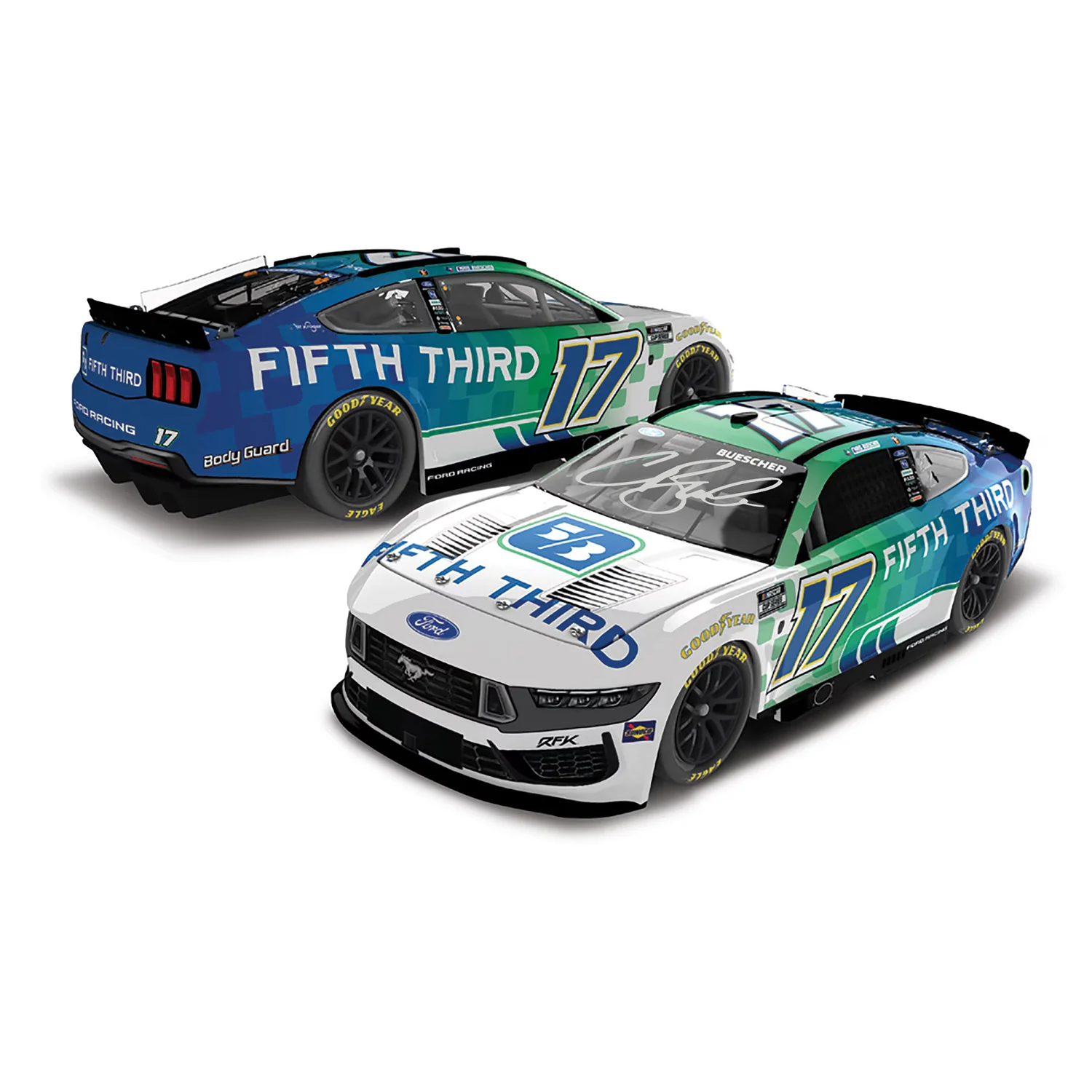 Chris Buescher Autographed Fifth Third 1:24 Standard 2026 Diecast Car Preorder - Currently Projected September