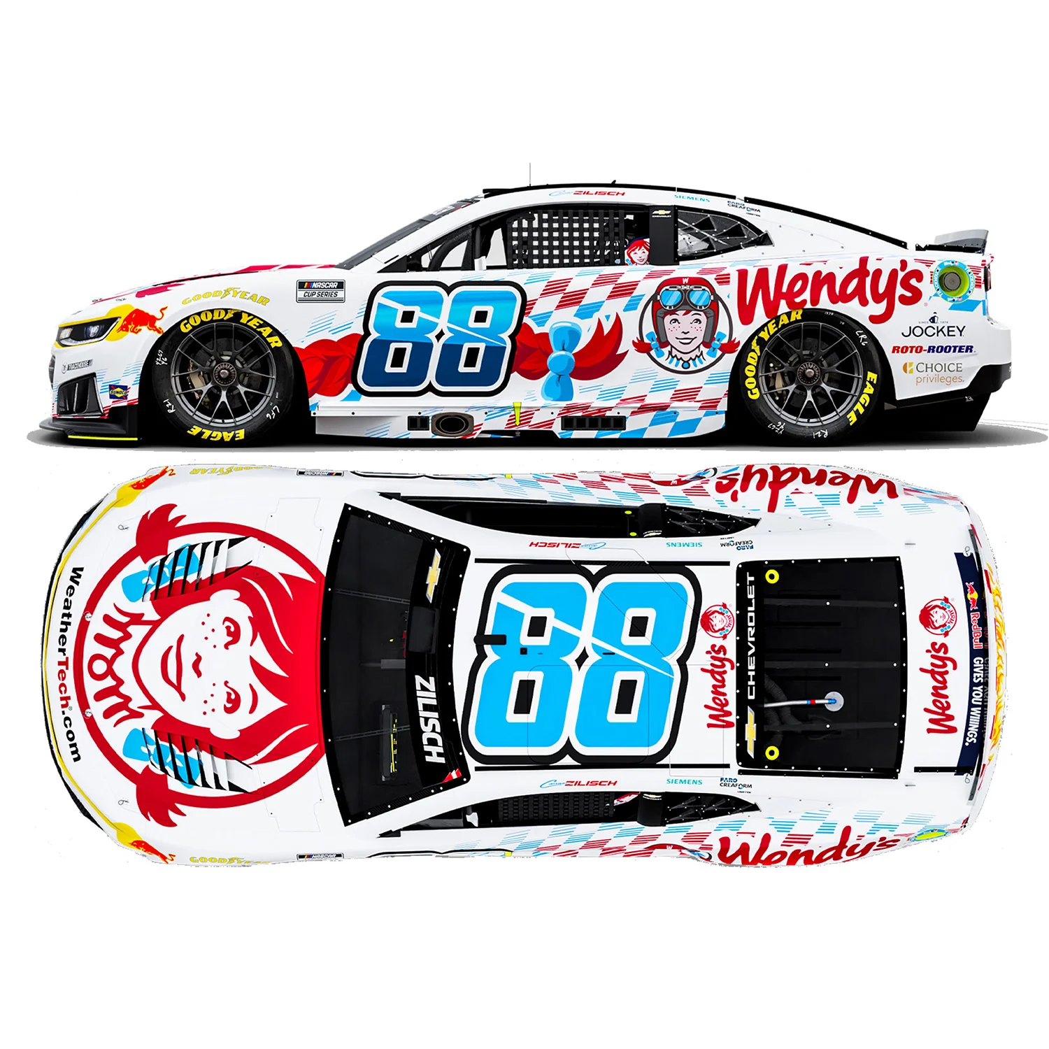 Connor Zilisch Wendy's 1:24 Standard 2026 Diecast Car Preorder - Currently Projected October - Image 2