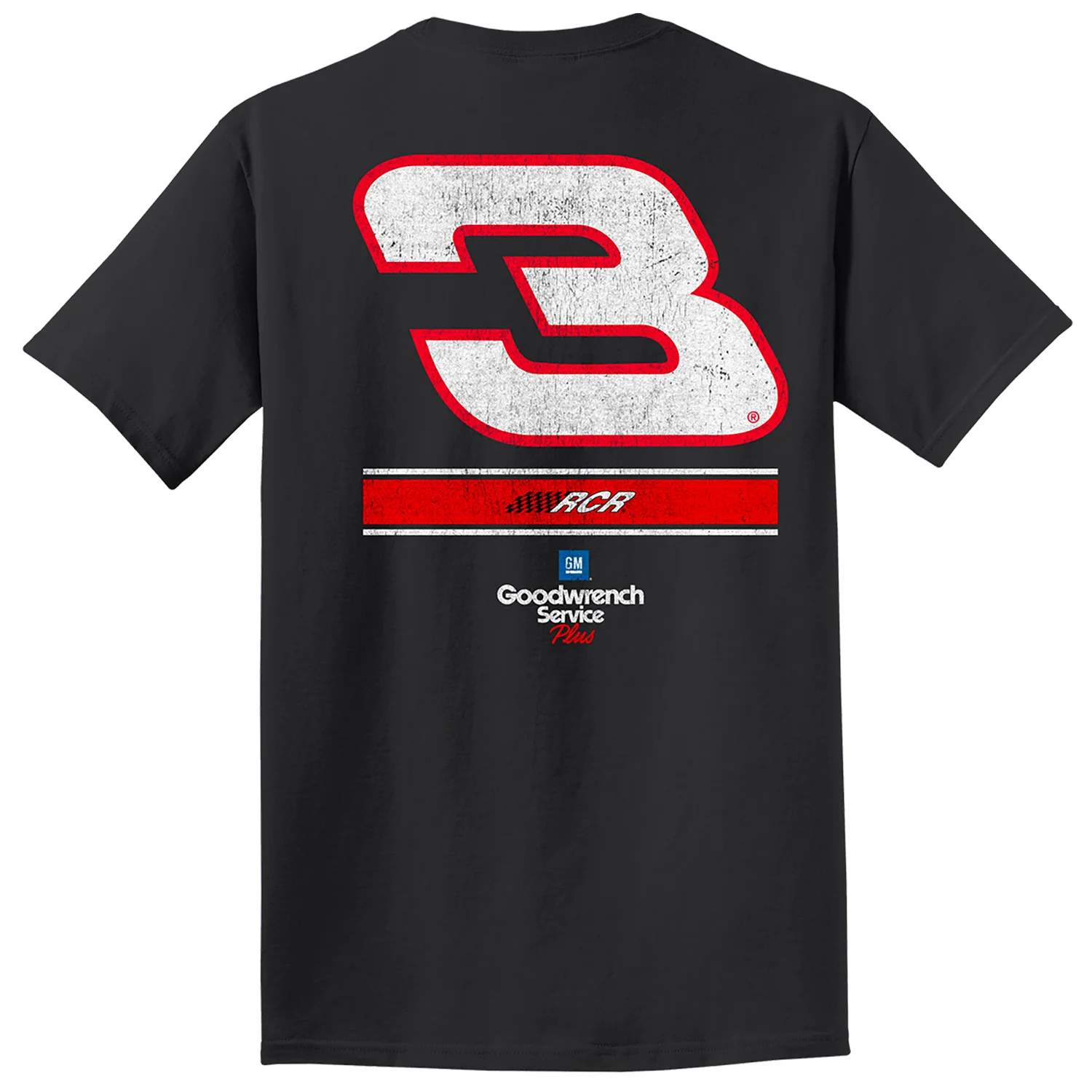 Dale Earnhardt 2026 GM Goodwrench #3 2-Spot Classic Ink T-Shirt Black Preorder - Ships Within 2-3 Weeks - Image 3