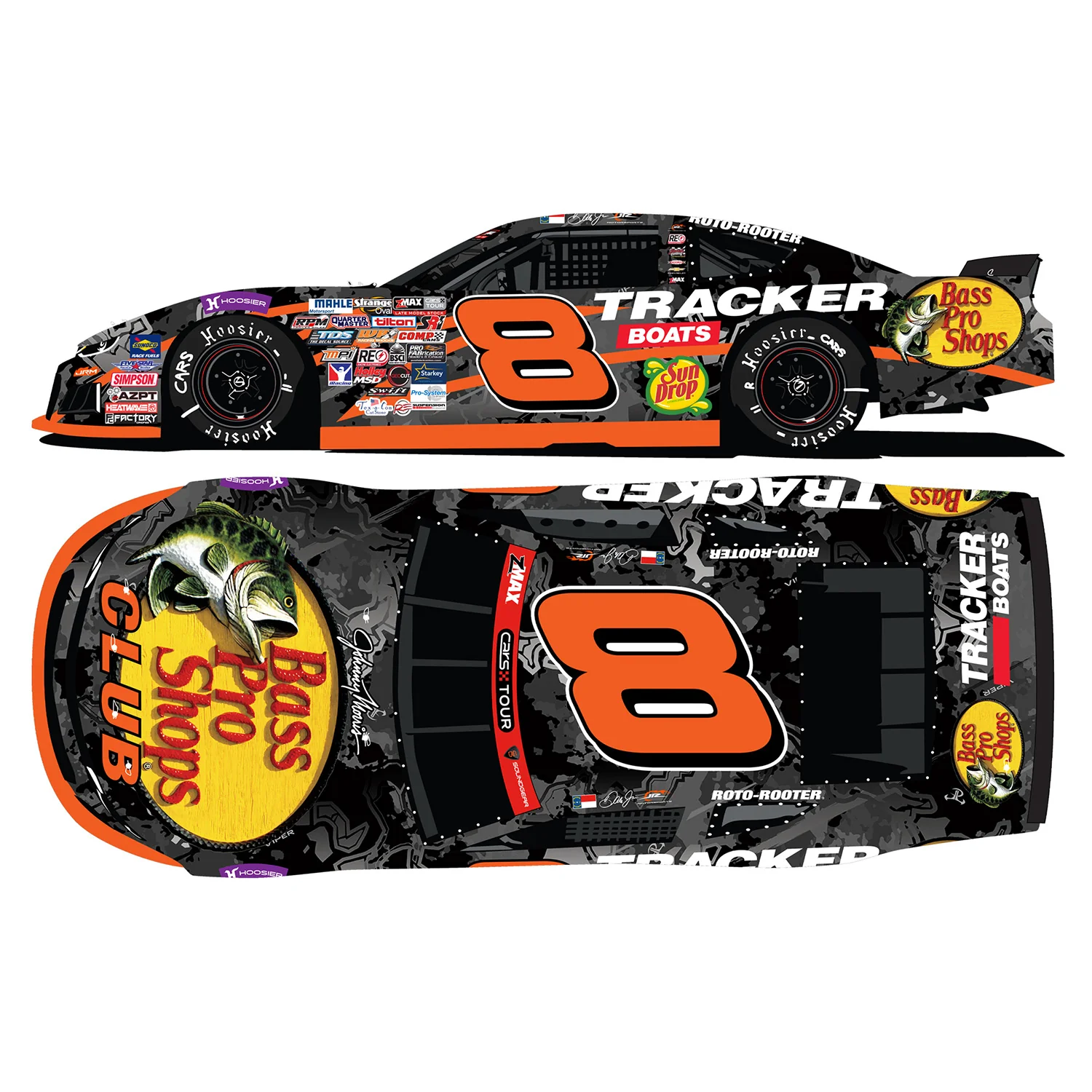 Dale Earnhardt Jr Bass Pro Shops #8 Late Model 1:24 Standard 2026 Diecast Car Preorder - Currently Projected October - Image 2