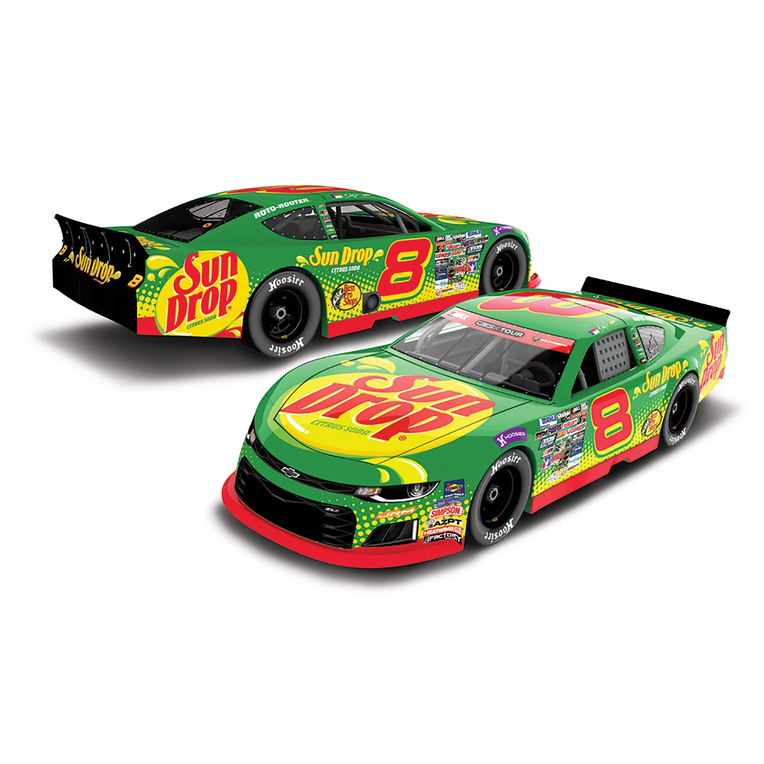 Dale Earnhardt Jr Sun Drop #8 Late Model 1:24 Color Chrome 2026 Diecast Car Preorder - Currently Projected November