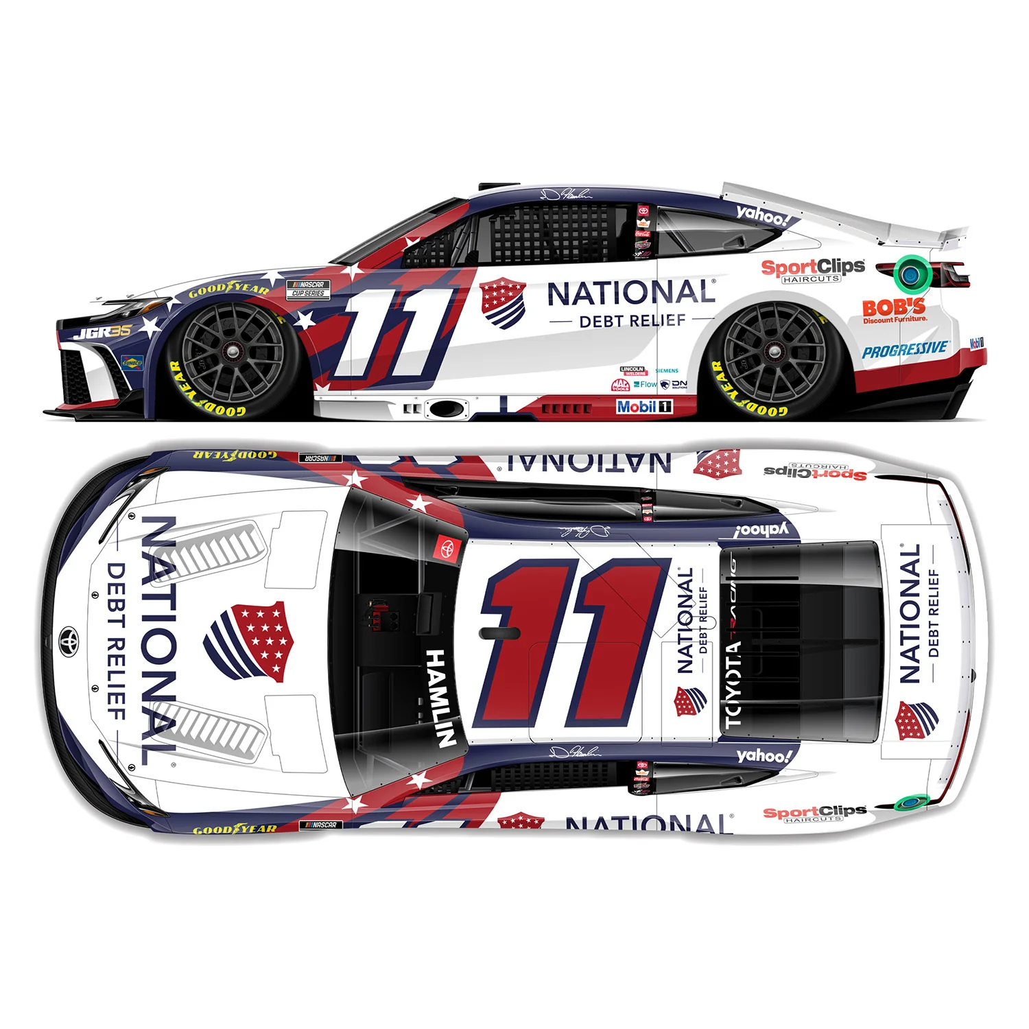 Denny Hamlin National Debt Relief 1:64 2026 Diecast Car Preorder - Currently Projected August - Image 2