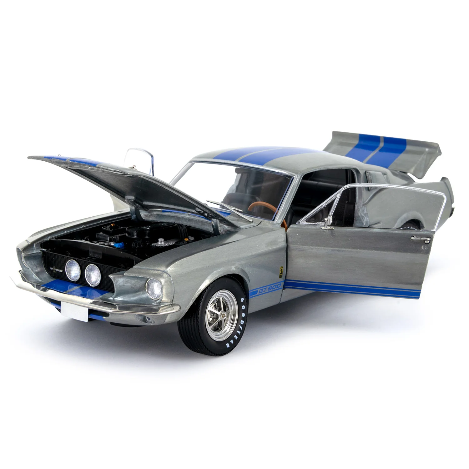 Greenlight 1:24 1967 Shelby GT-500 Mustang Cobra Raw Finish EXPO Exclusive - Image 5