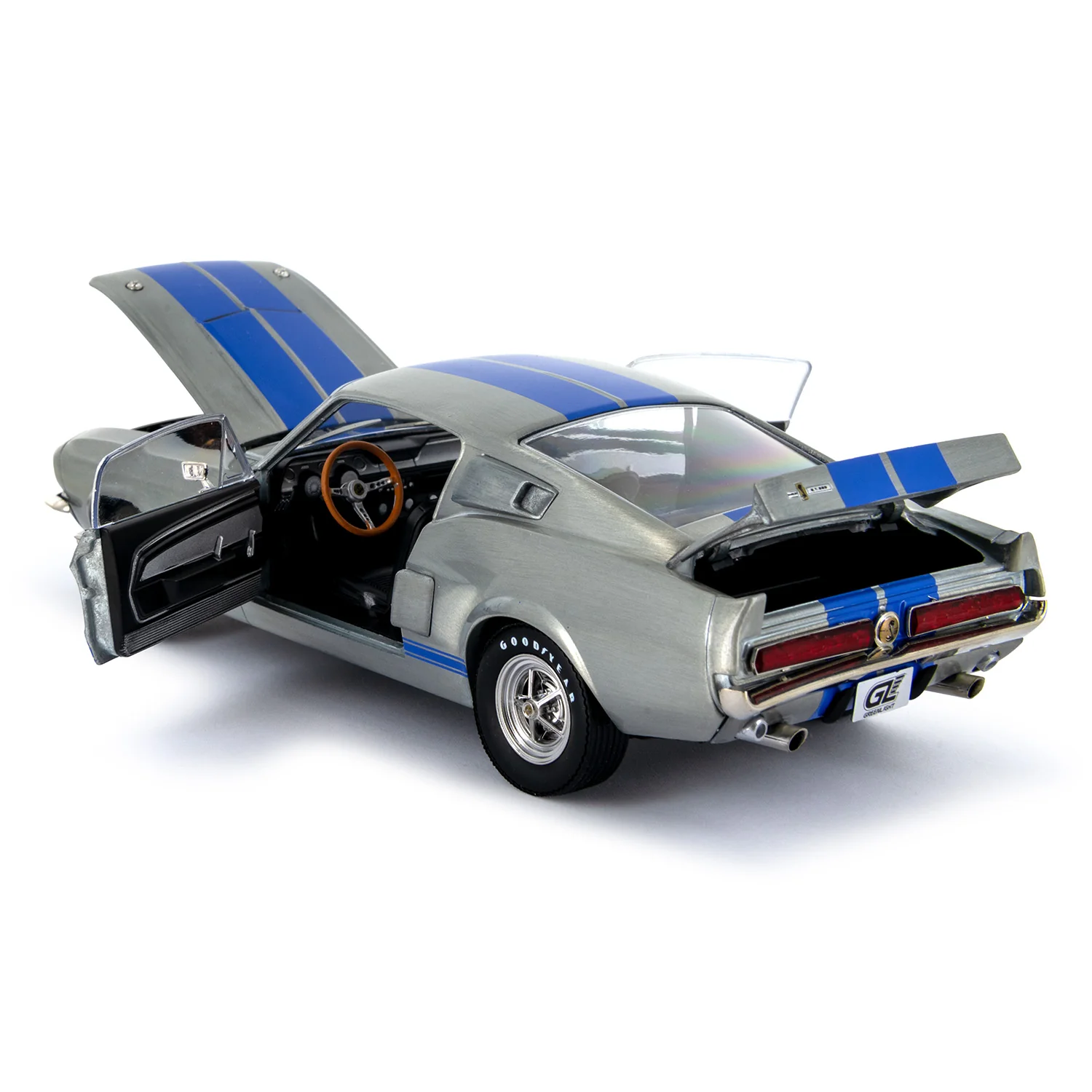 Greenlight 1:24 1967 Shelby GT-500 Mustang Cobra Raw Finish EXPO Exclusive - Image 6