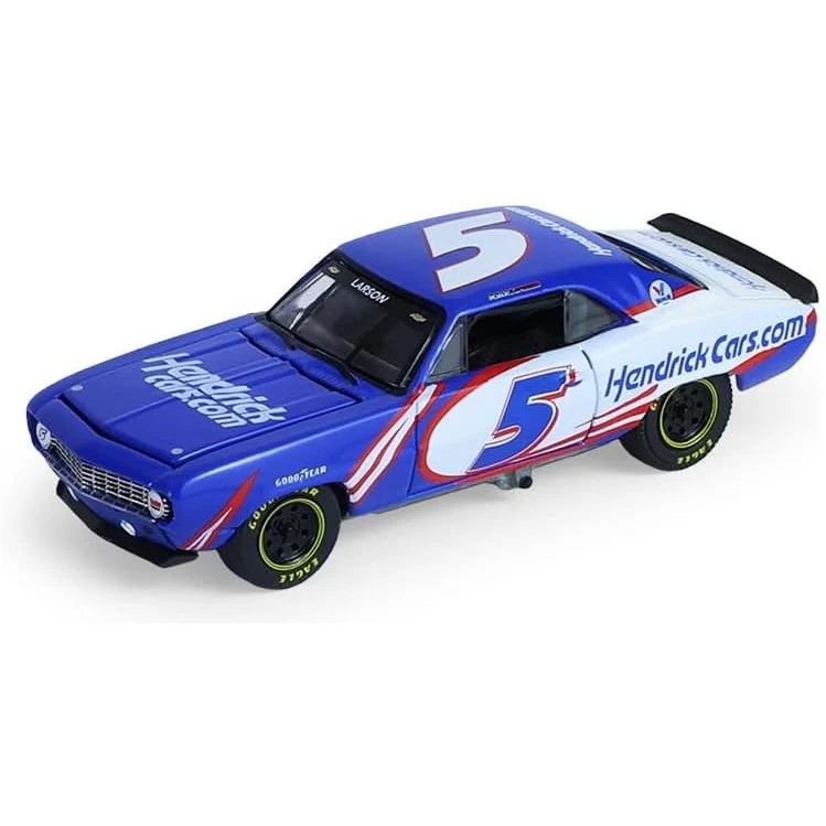 Kyle Larson 1986 K5 Blazer Silverado and 1969 Camaro HMS #5 First Win Tribute on Tandem Car Trailer 1:64 Greenlight Diecast Set - Image 5