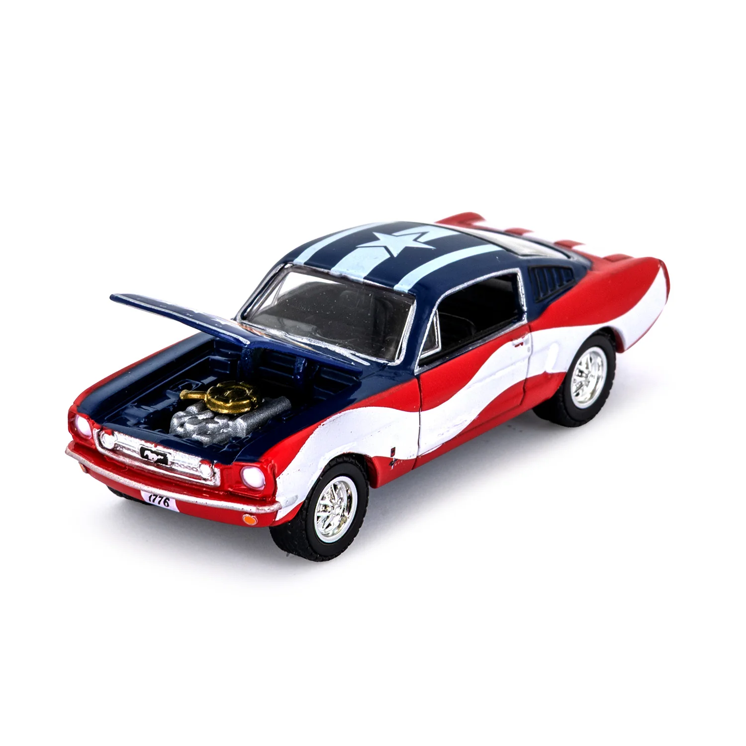 Greenlight Collectibles "250 Years of Freedom" 1965 Ford Mustang 1:64 Diecast - Hobby Exclusive - Only 1,776 Produced - Image 6