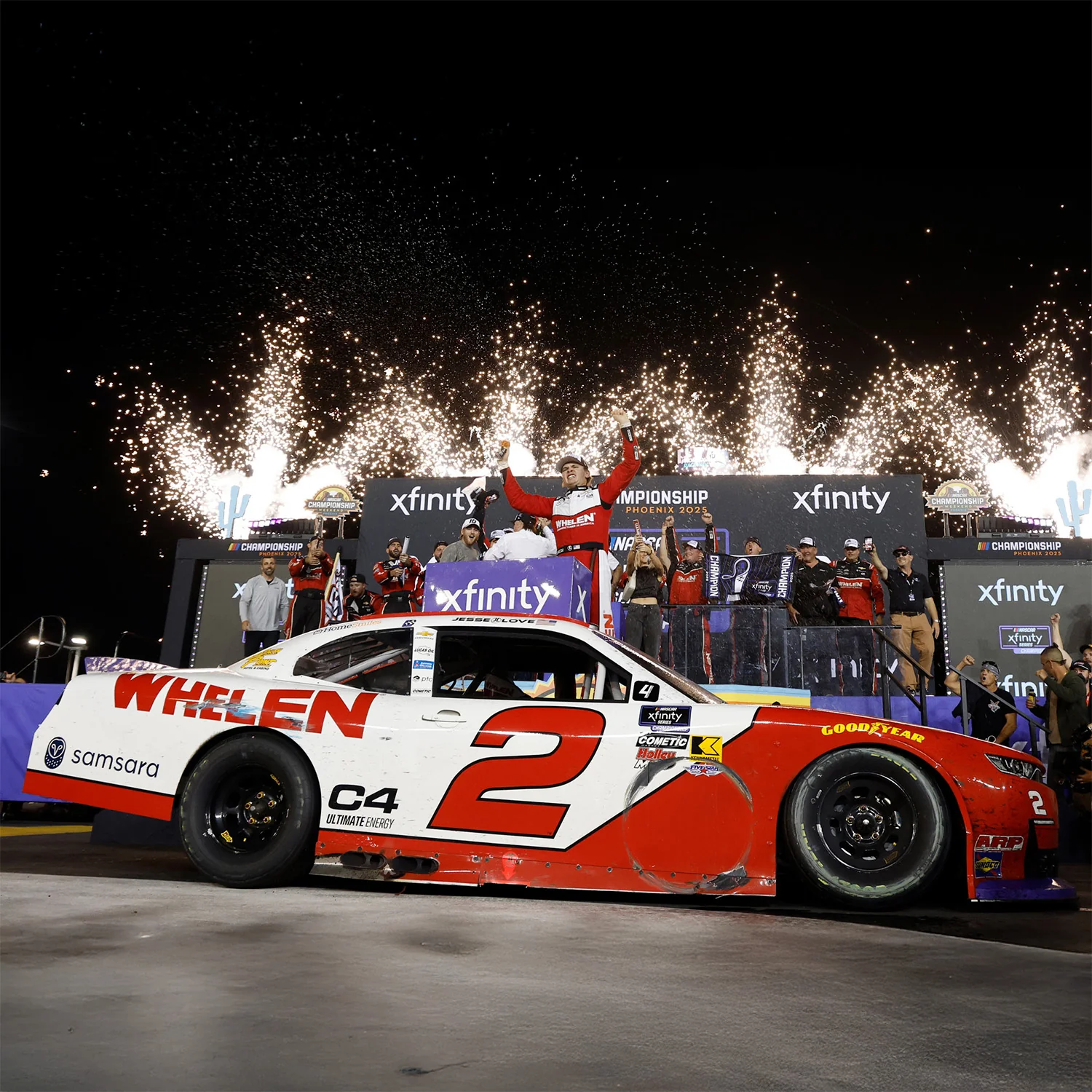 Jesse Love NASCAR Xfinity Series Phoenix Race Win Champion 1:64 2025 Diecast Car Preorder - Currently Projected July - Image 2