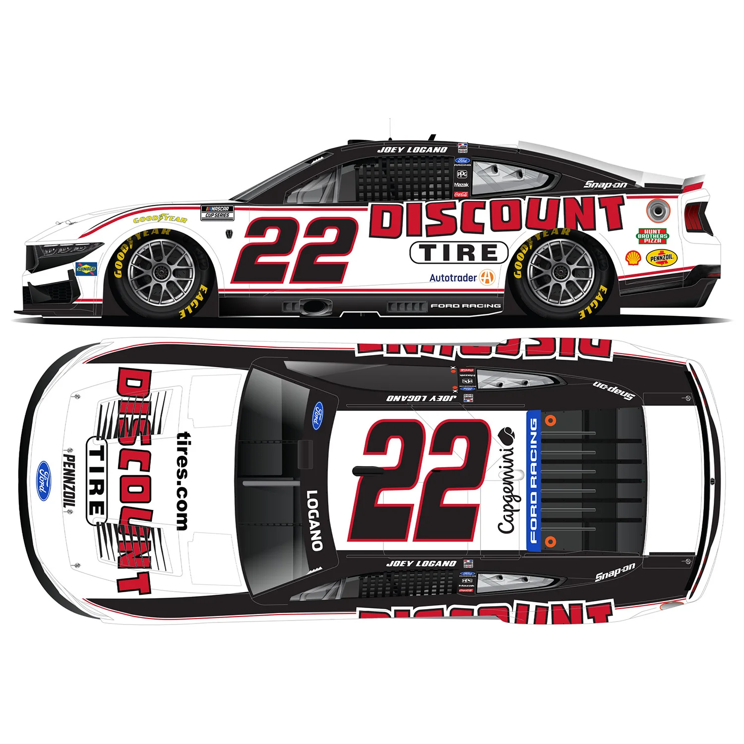 Joey Logano Discount Tire 1:64 2026 Diecast Car Preorder - Currently Projected September - Image 2