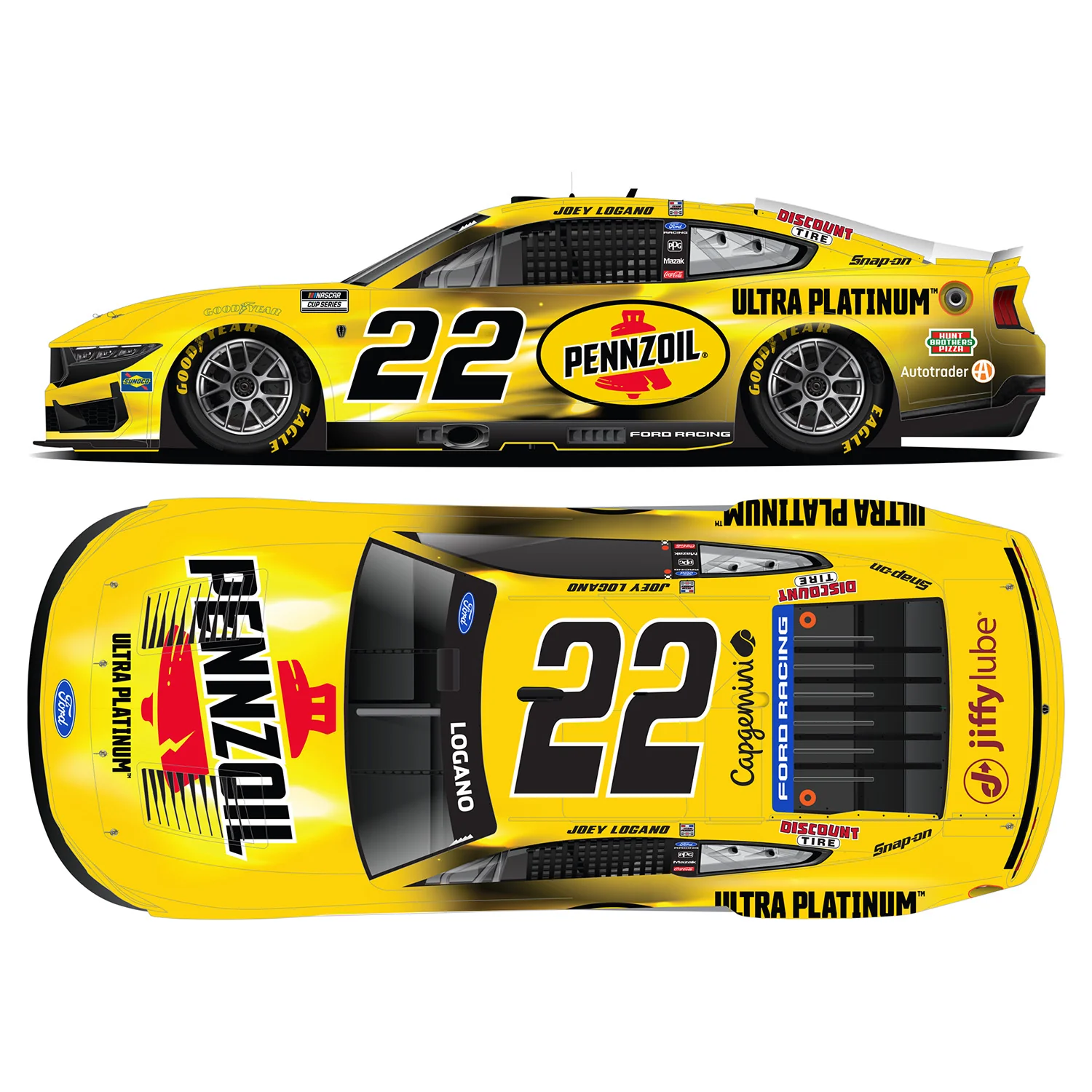 Joey Logano ELITE Pennzoil 1:24 2026 Diecast Car Preorder - Currently Projected December