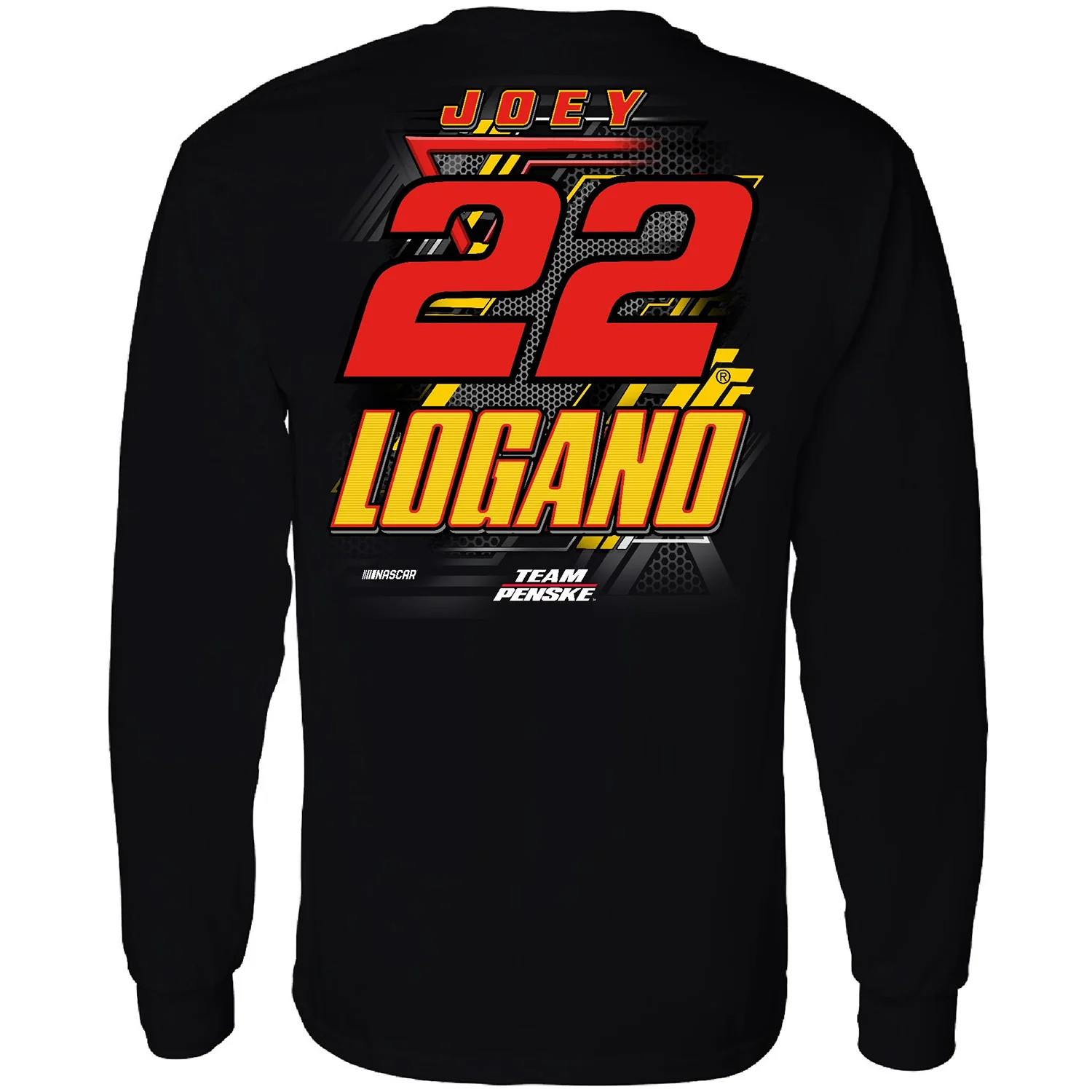 Joey Logano Long Sleeve Shell Pennzoil #22 Car T-Shirt Black - Sale - Image 3