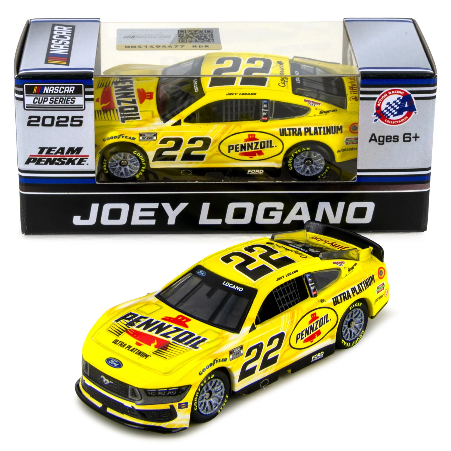 Joey Logano Pennzoil 1:64 2025 Diecast Car