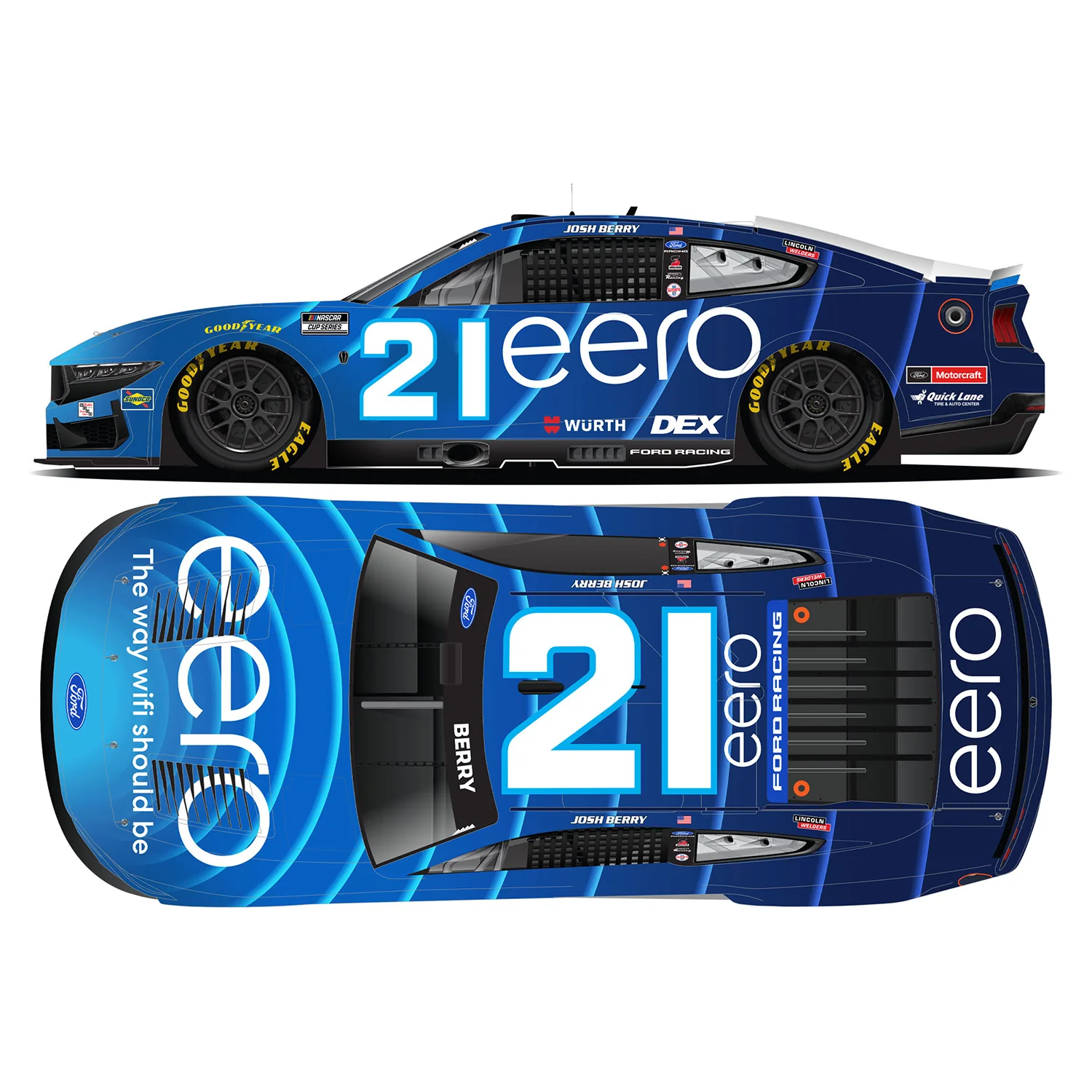 Josh Berry eero 1:64 2026 Diecast Car Preorder - Currently Projected July - Image 2