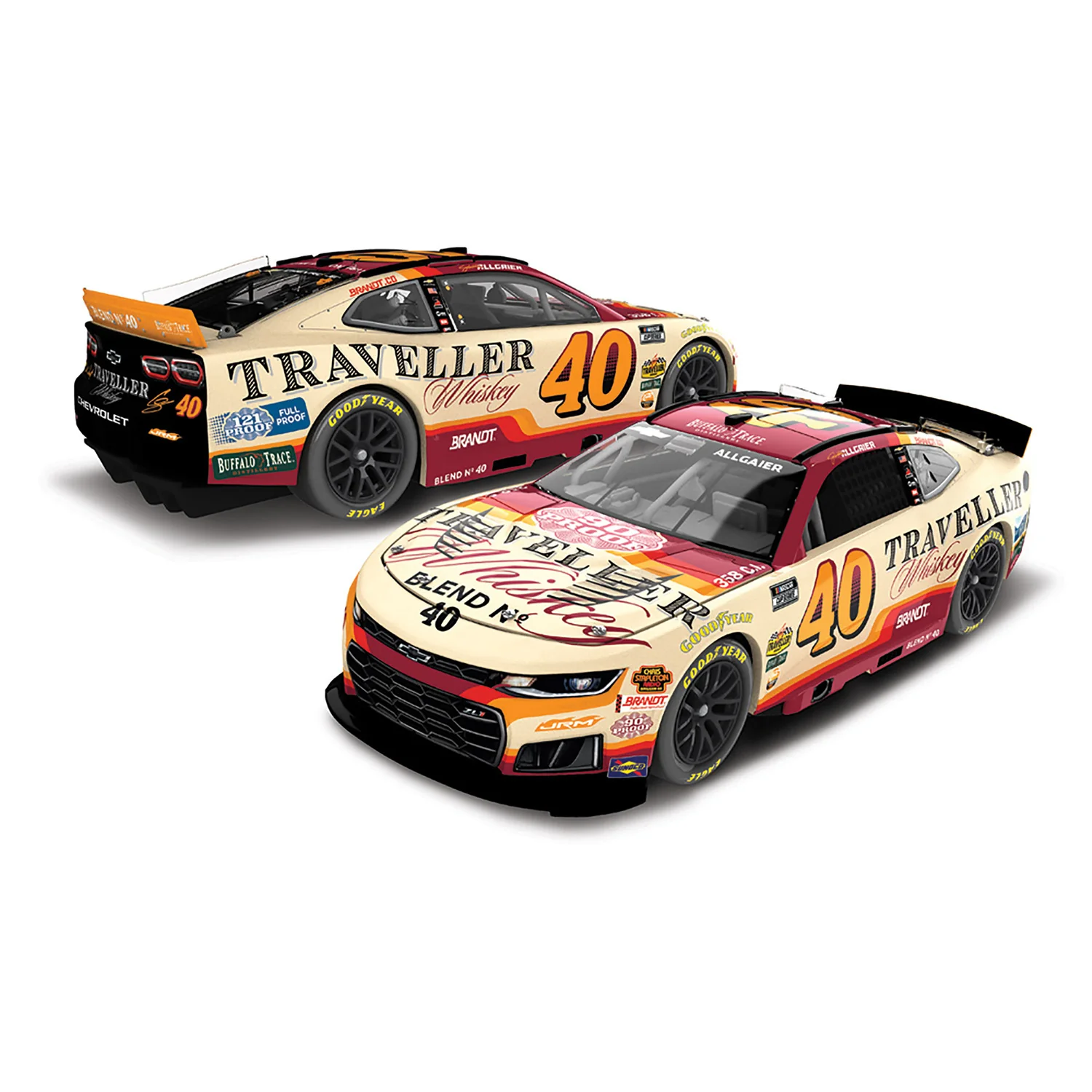 Justin Allgaier Traveller Whiskey 1:64 2026 Diecast Car Preorder - Currently Projected June