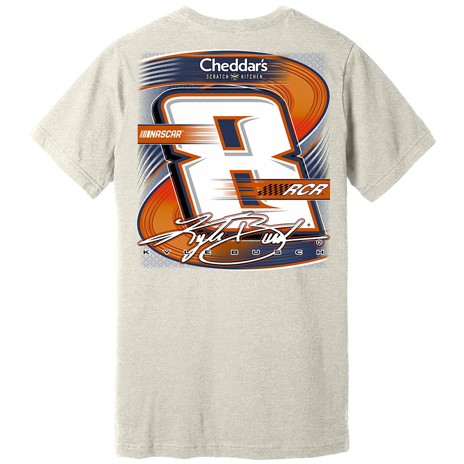 Kyle Busch 2026 Cheddar's Flash 2-Spot Classic Ink T-Shirt - Image 3