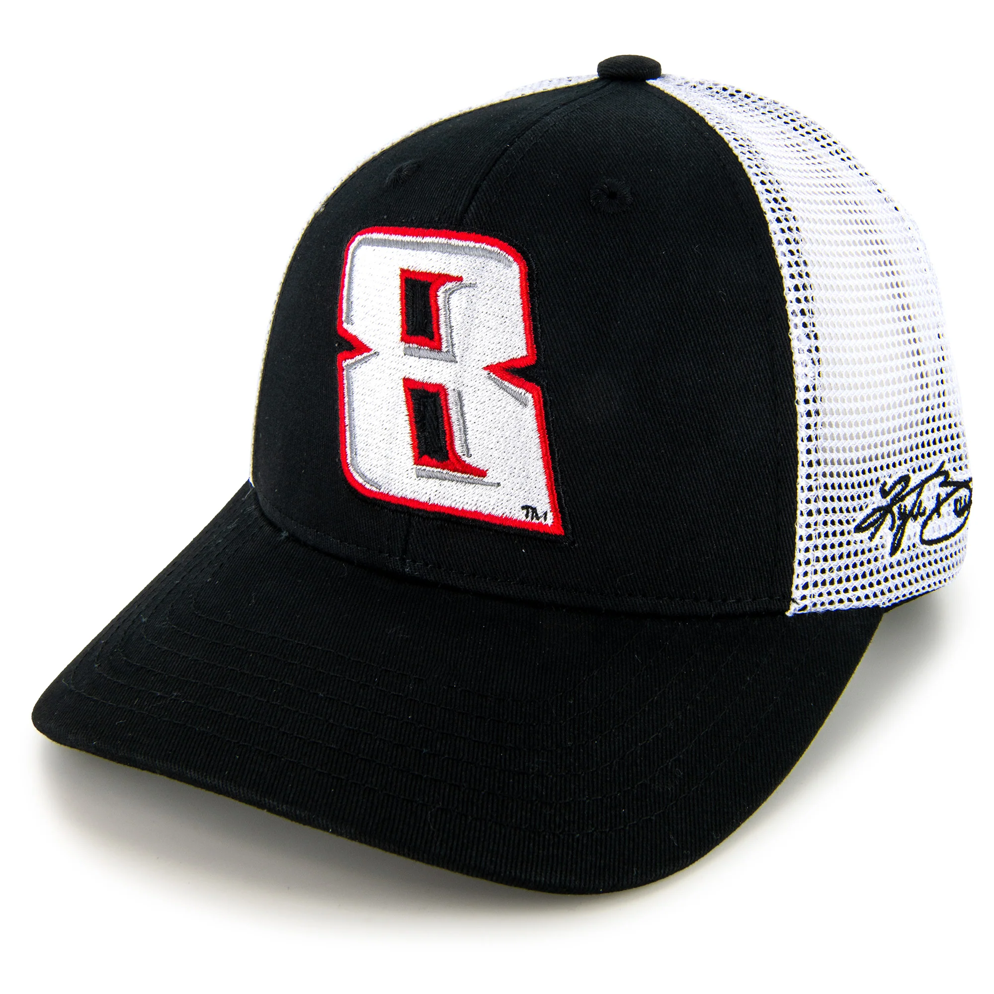 Kyle Busch Car Number 8 White Mesh NASCAR Hat Exclusive