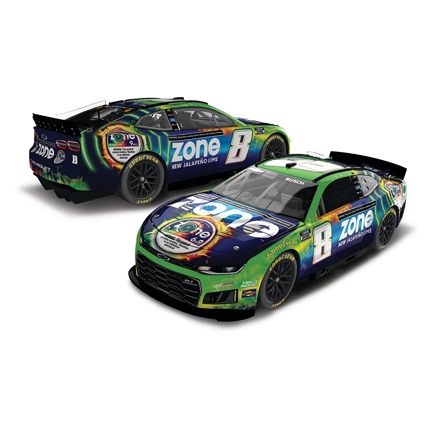 Kyle Busch ELITE Zone Jalapeno Lime 1:24 2026 Diecast Car Preorder - Currently Projected September