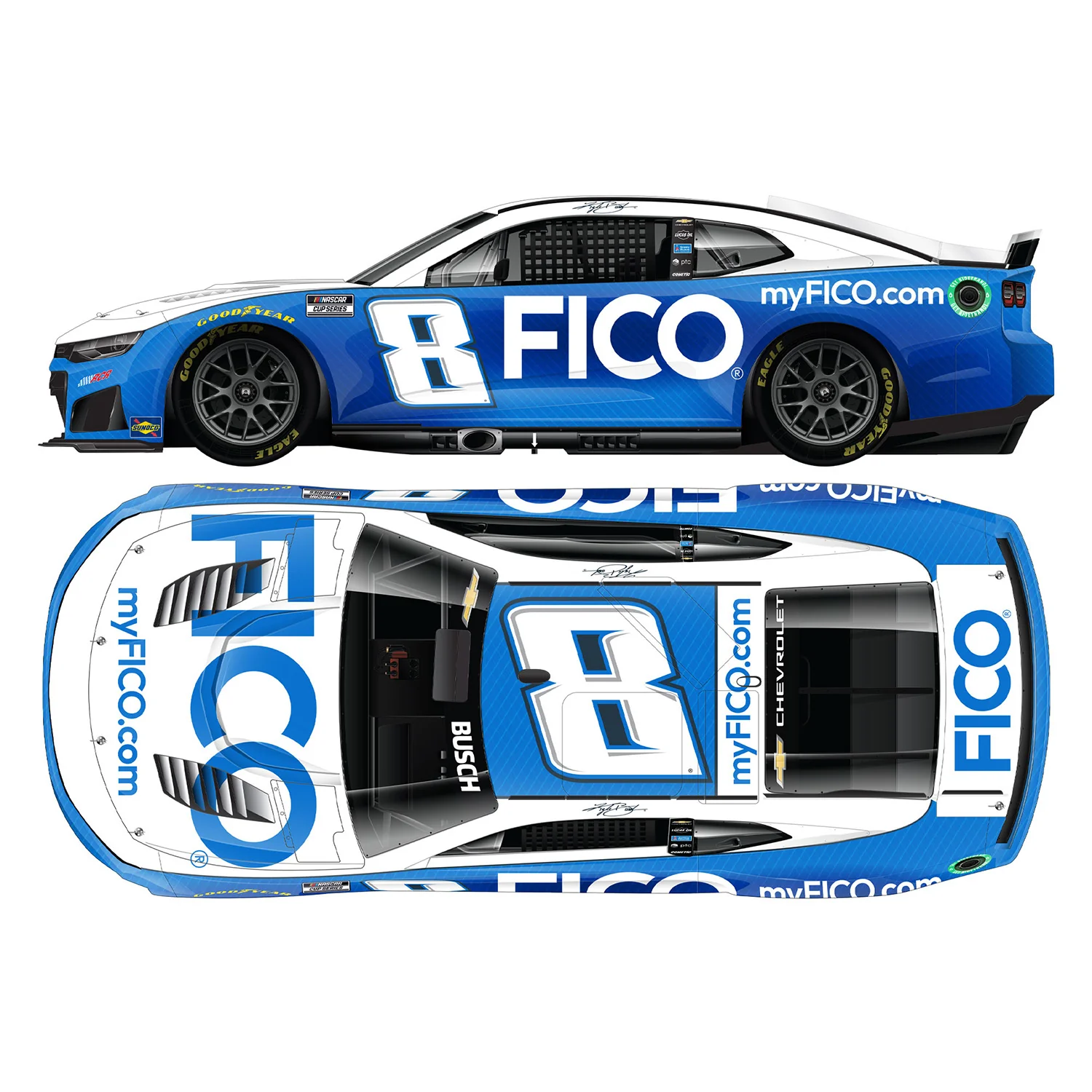 Kyle Busch FICO 1:64 2026 Diecast Car Preorder - Currently Projected October - Image 2