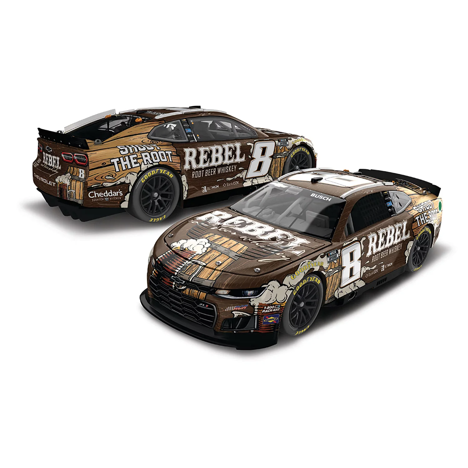Kyle Busch Rebel Root Beer Whiskey 1:64 2026 Diecast Car Preorder - Currently Projected September