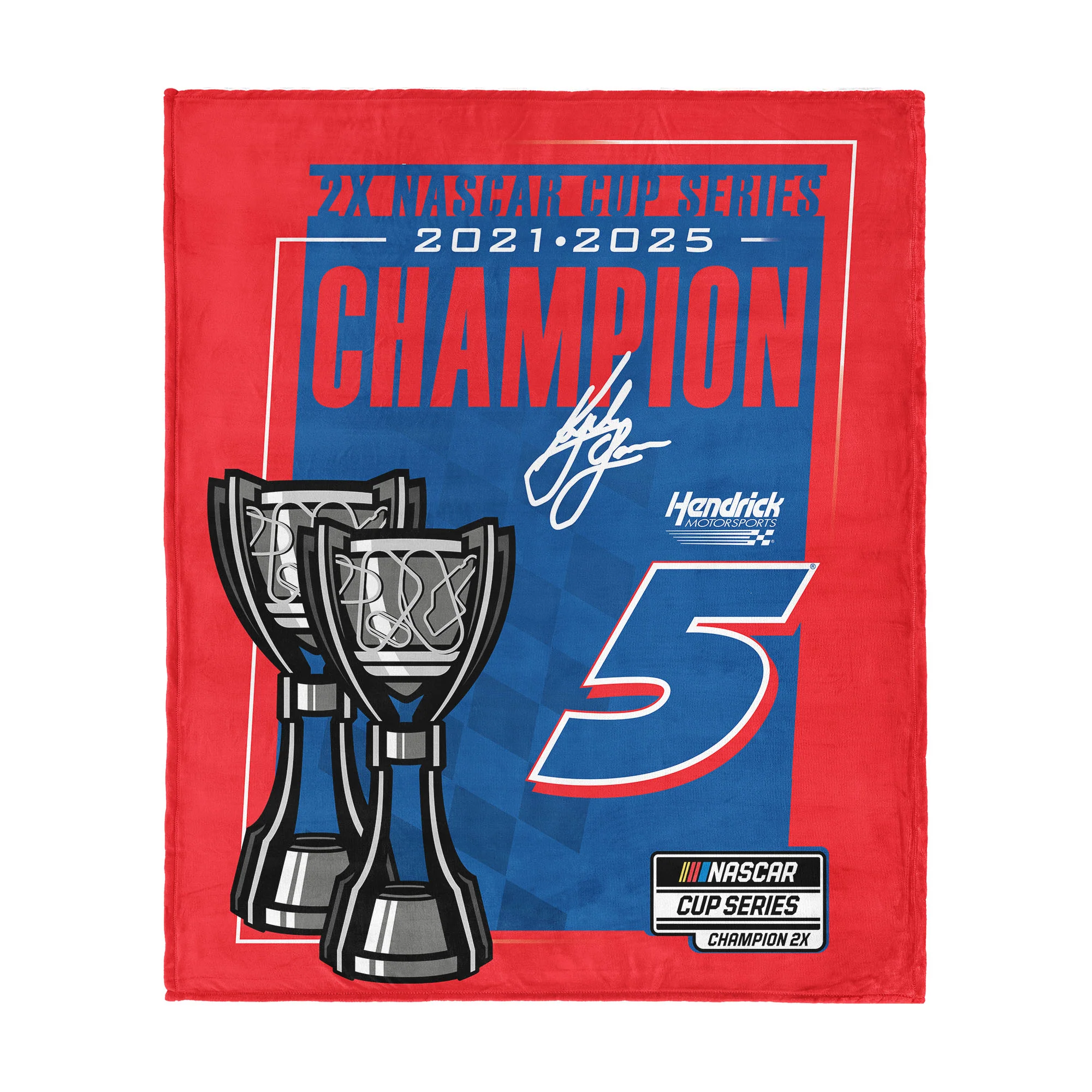 Kyle Larson 2025 NASCAR 2X Champion 46x60 Silk Touch Northwest Throw - Sale - Image 6