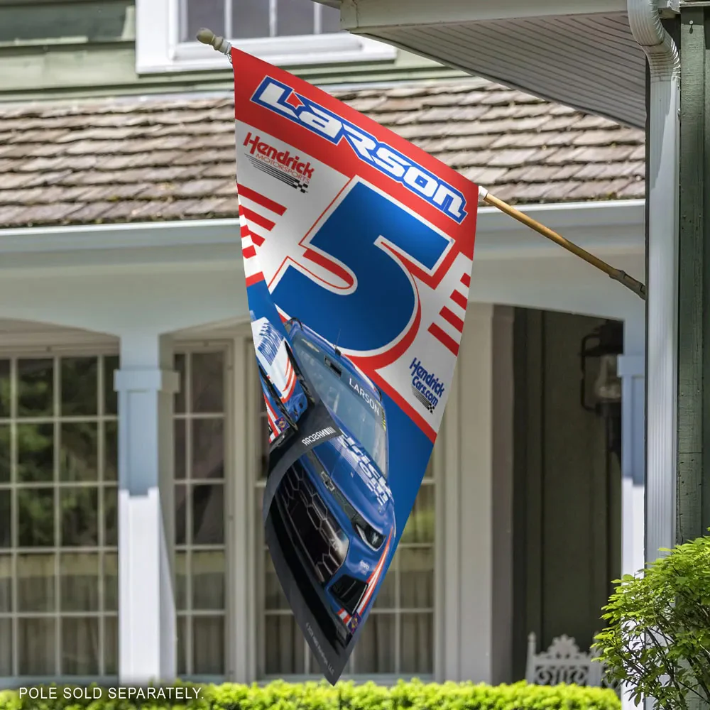 Kyle Larson 2026 HendrickCars 28x40 Vertical Flag - Image 2