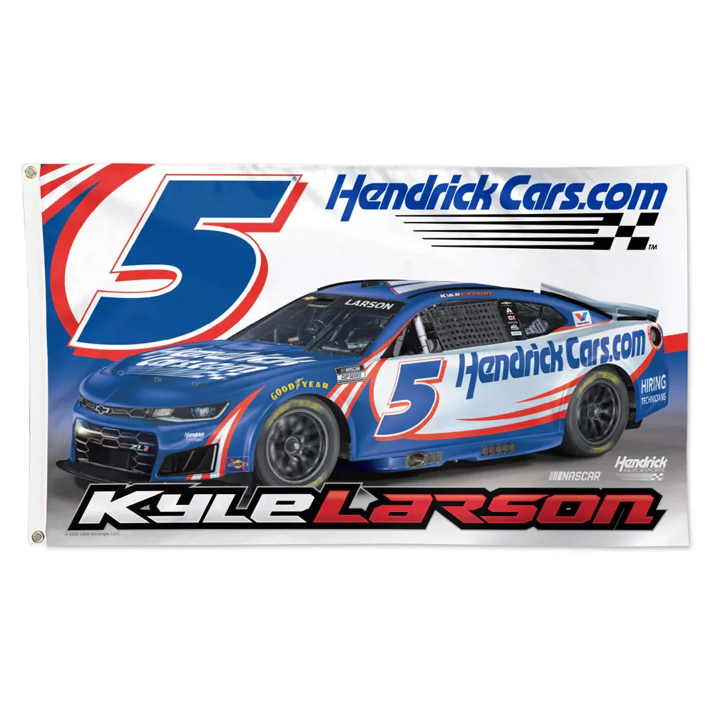 Kyle Larson 2026 HendrickCars #5 Car 3x5 Flag - Sale