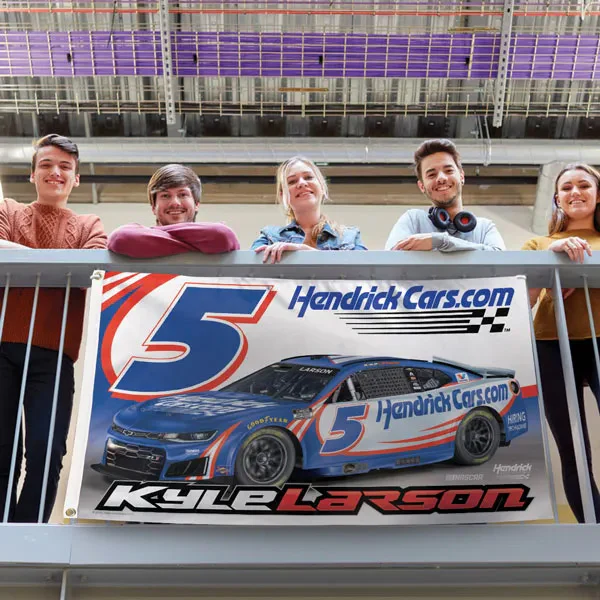 Kyle Larson 2026 HendrickCars #5 Car 3x5 Flag - Sale - Image 2