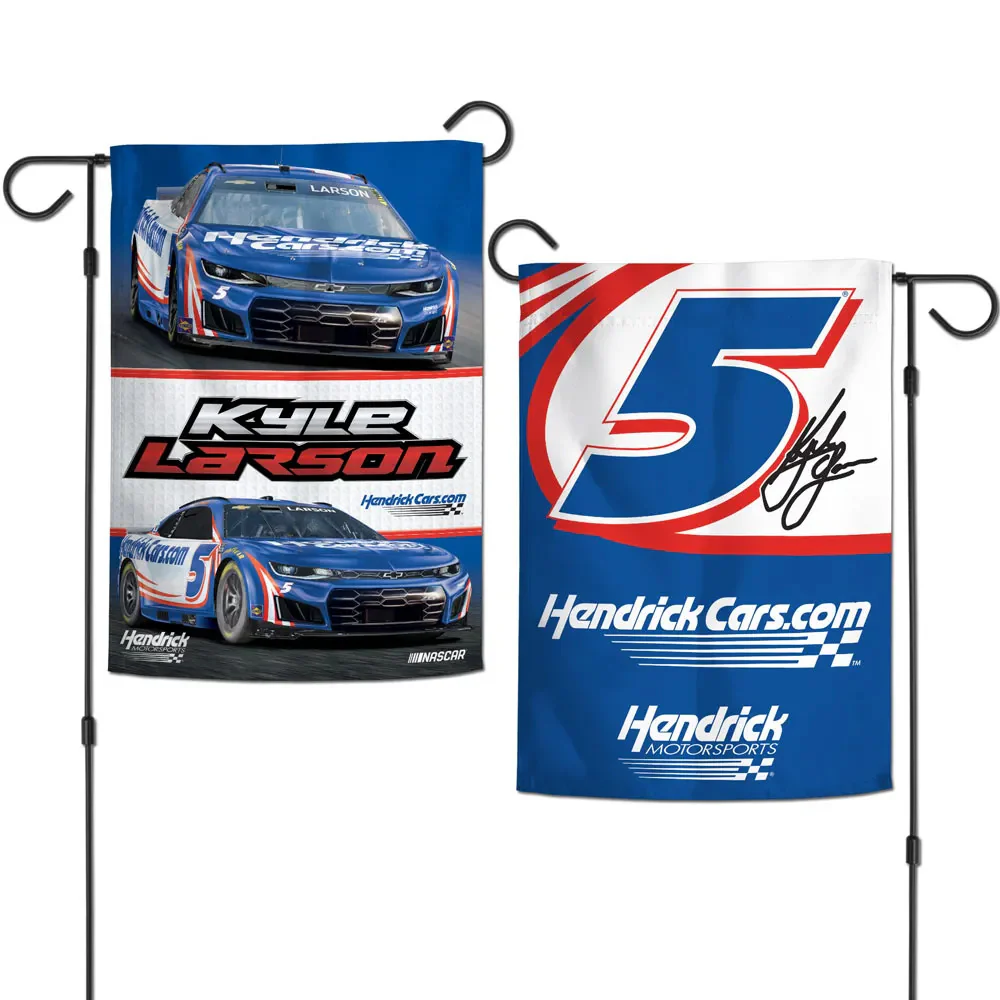 Kyle Larson 2026 HendrickCars Two Sided 12x18 Garden Flag