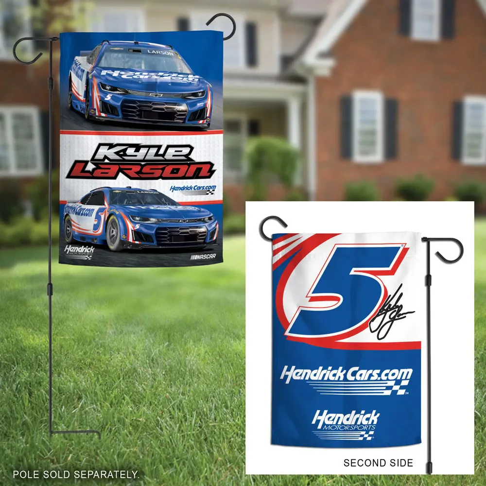 Kyle Larson 2026 HendrickCars Two Sided 12x18 Garden Flag - Image 2