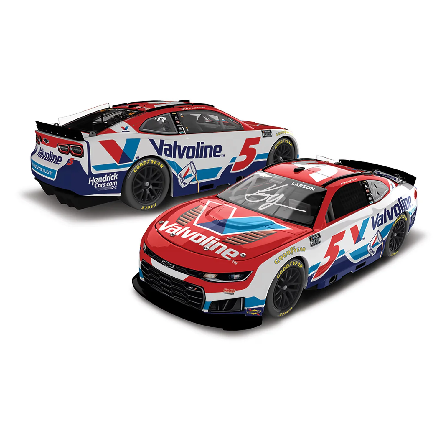 Kyle Larson Autographed Valvoline 1:24 Standard 2026 Diecast Car Preorder - Currently Projected December
