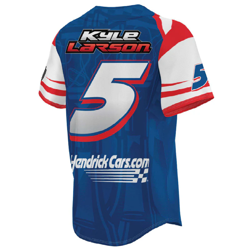 Kyle Larson HendrickCars #5 ProSphere Baseball Jersey - Image 3