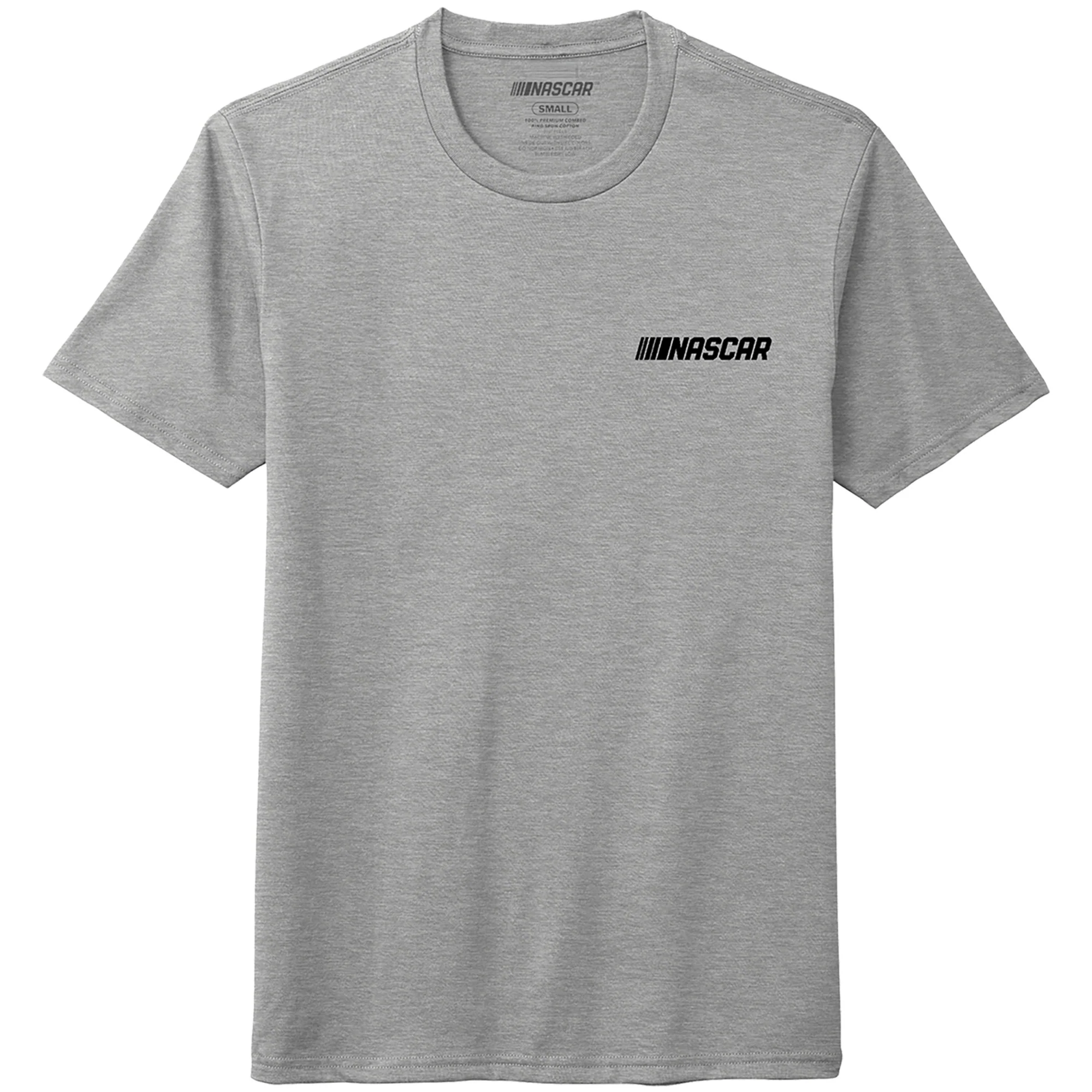 FAST. LOUD. FEARLESS. LEGENDARY. AMERICAN. Patriotic NASCAR T-Shirt Gray - Image 3