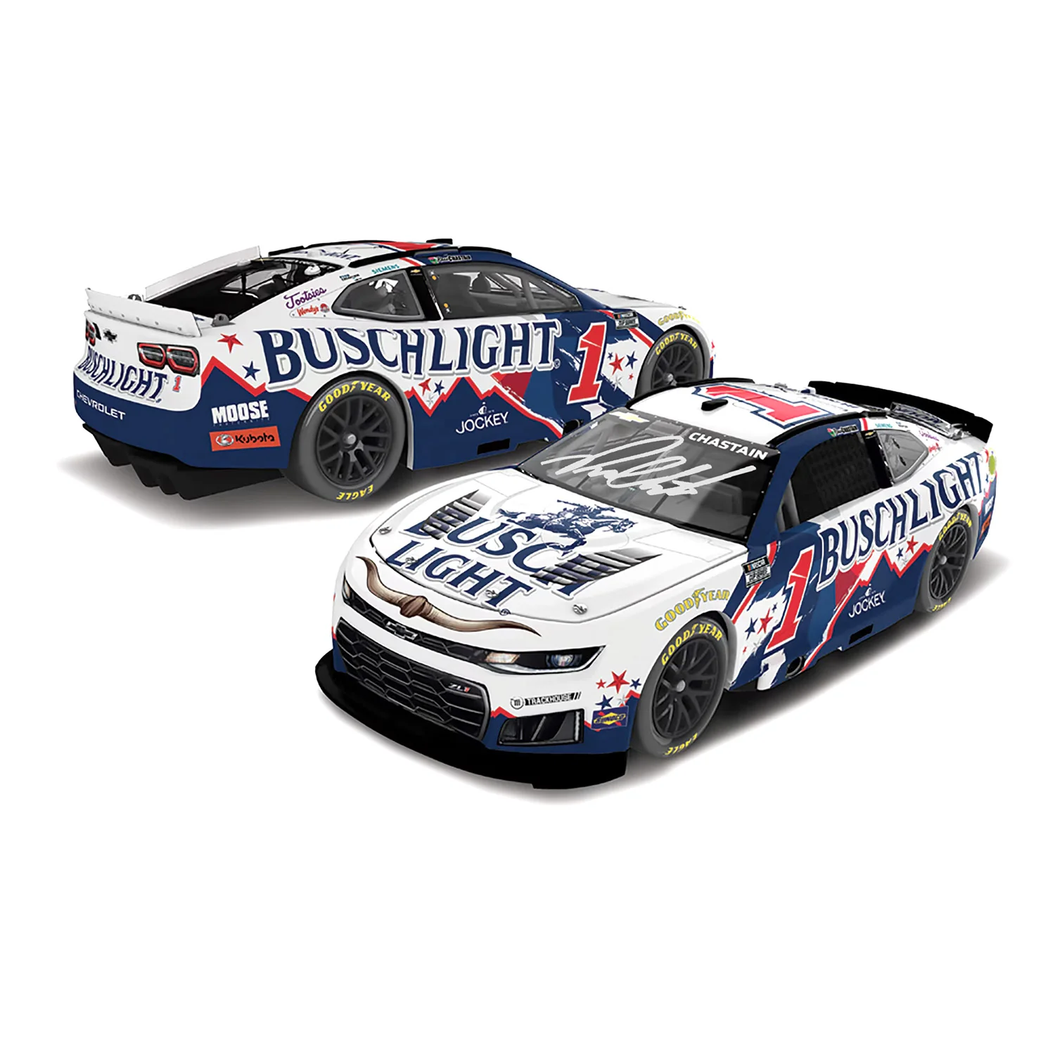 Ross Chastain Autographed Busch Light Western 1:24 Standard 2026 Diecast Car Preorder - Currently Projected September