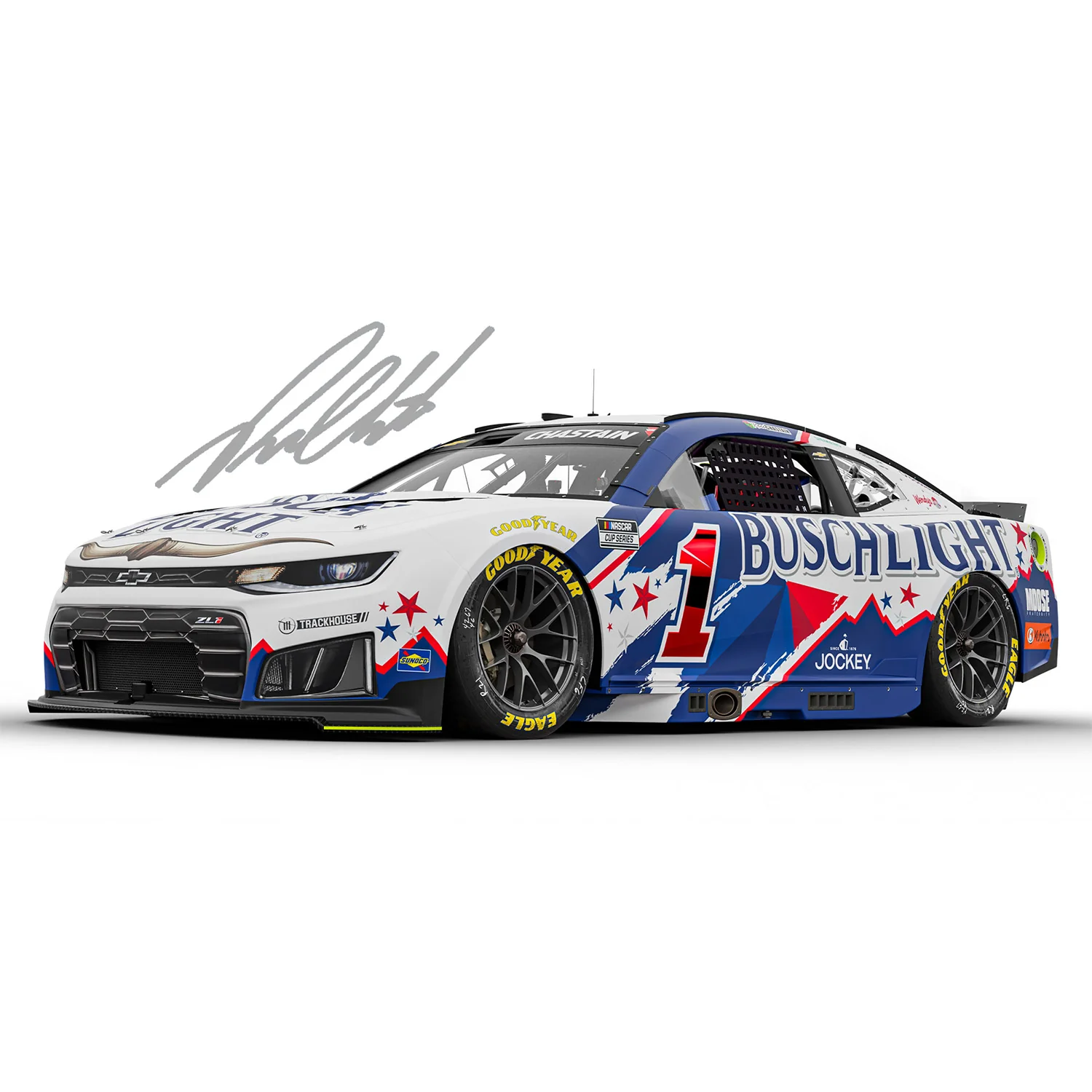 Ross Chastain Autographed Busch Light Western 1:24 Standard 2026 Diecast Car Preorder - Currently Projected September - Image 2