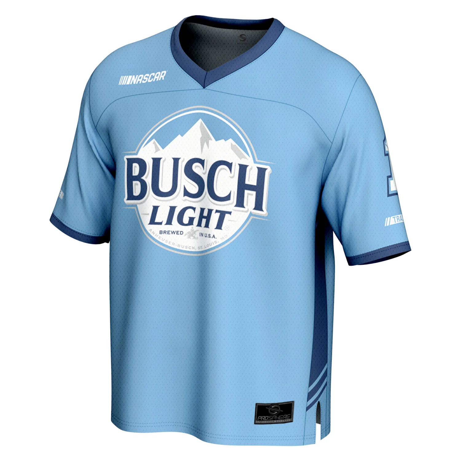 Ross Chastain Busch Light #1 ProSphere Football Jersey Blue Preorder - Currently Projected June - Image 2