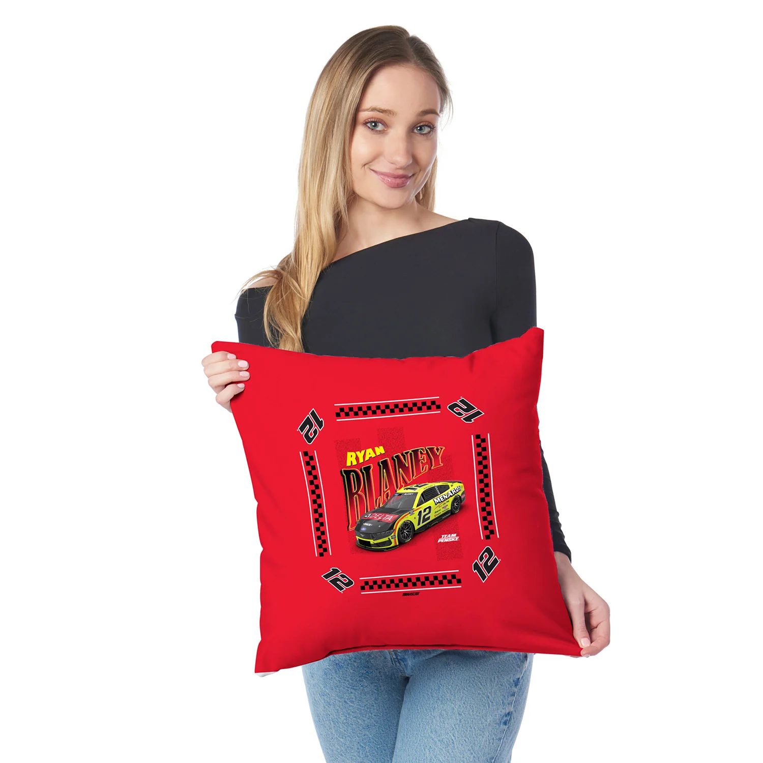 Ryan Blaney 2026 Menards 18x18 Two-Sided Northwest Pillow - Image 3