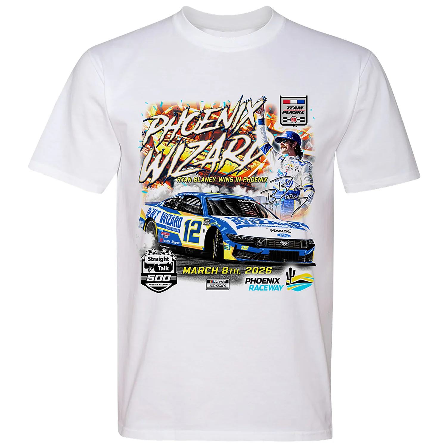 Ryan Blaney 2026 Phoenix Race Win T-ShirT