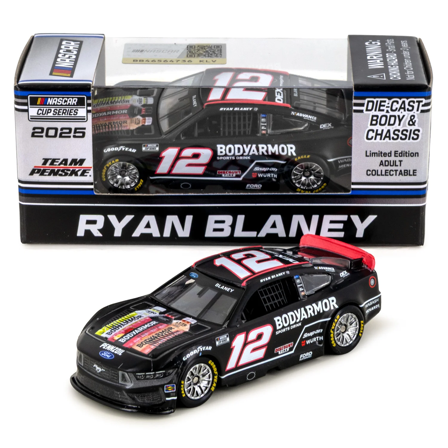 Ryan Blaney BodyArmor Black 1:64 2025 Diecast Car