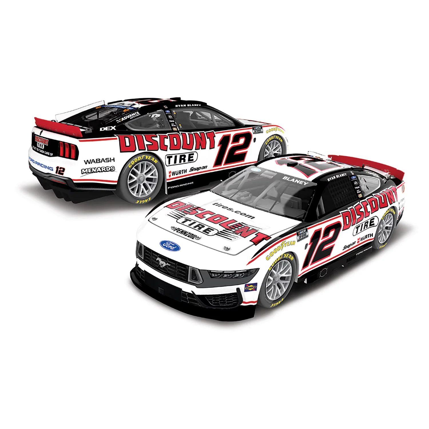 Ryan Blaney ELITE Discount Tire 1:24 2026 Diecast Car Preorder - Currently Projected September