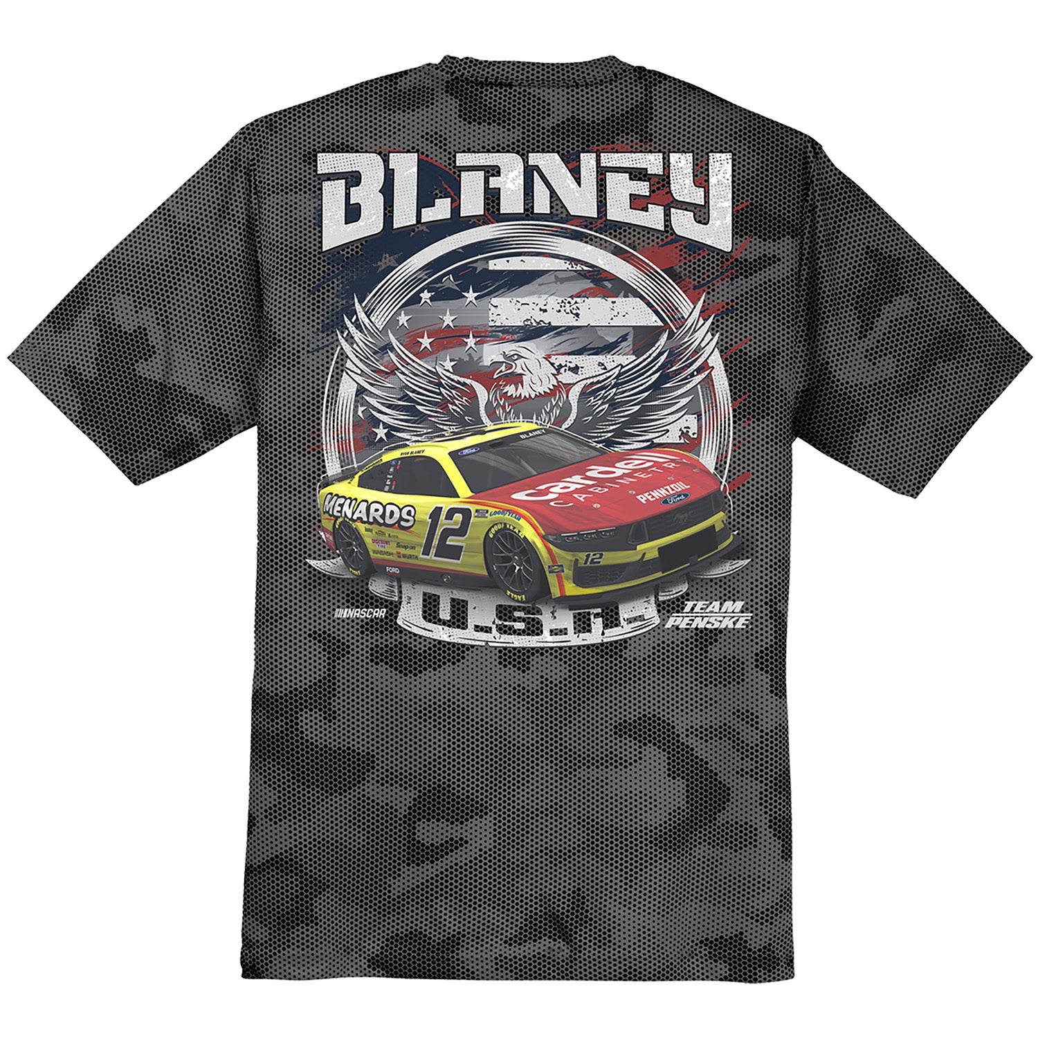 Ryan Blaney Iron Gray Camo T-Shirt - Image 3
