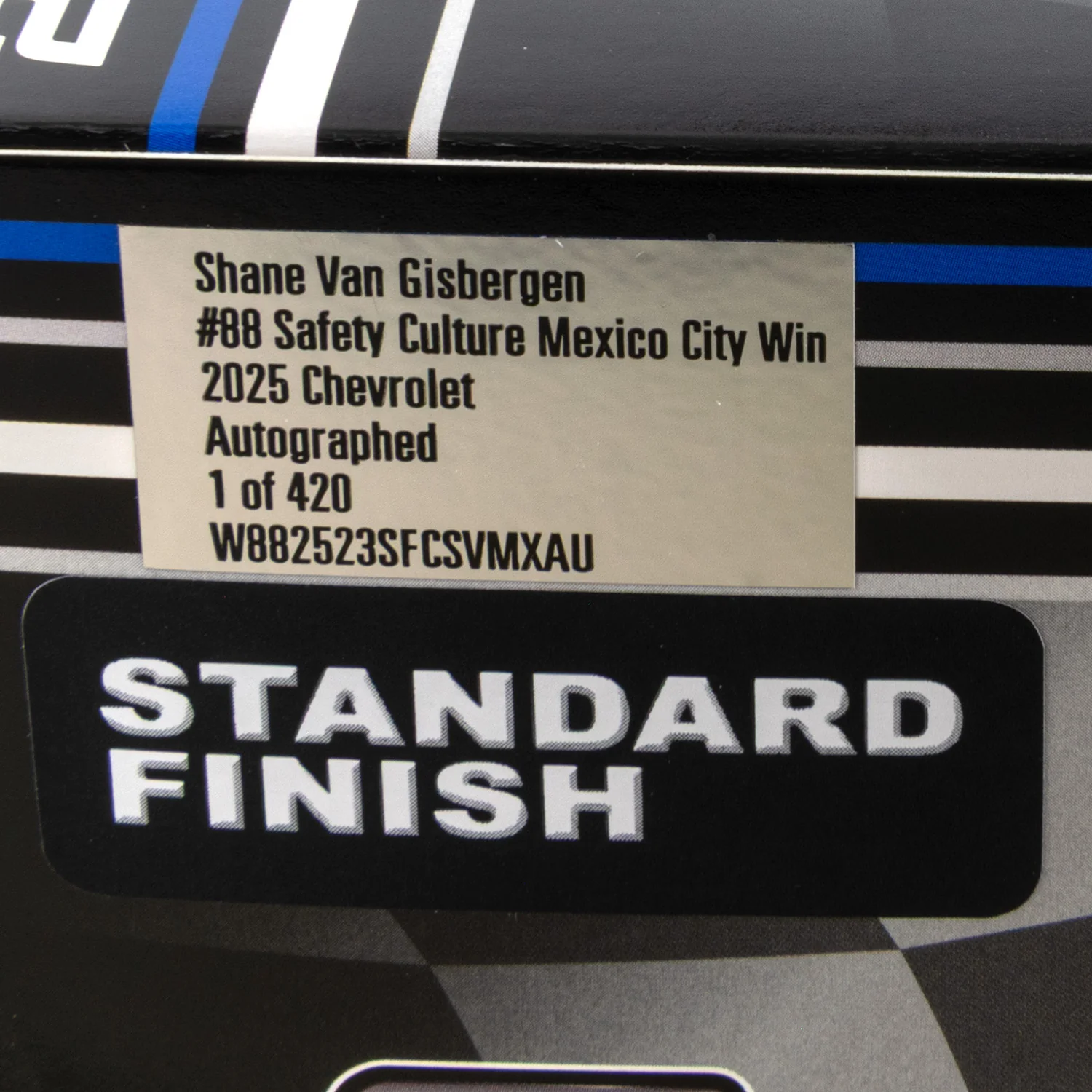 Shane van Gisbergen Autographed Mexico City Race Win 1:24 Standard 2025 Diecast Car - Image 4