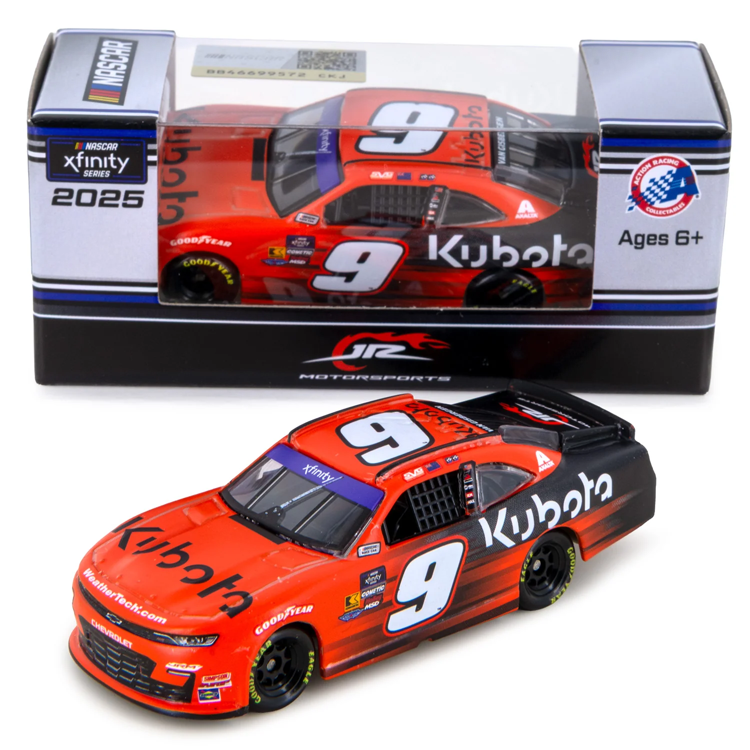 Shane van Gisbergen JRM #9 Kubota 1:64 2025 Diecast Car
