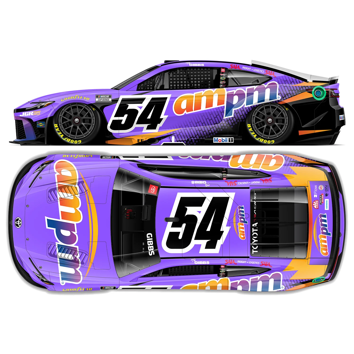 Ty Gibbs ampm 1:24 Color Chrome 2026 Diecast Car Preorder - Currently Projected October - Image 2
