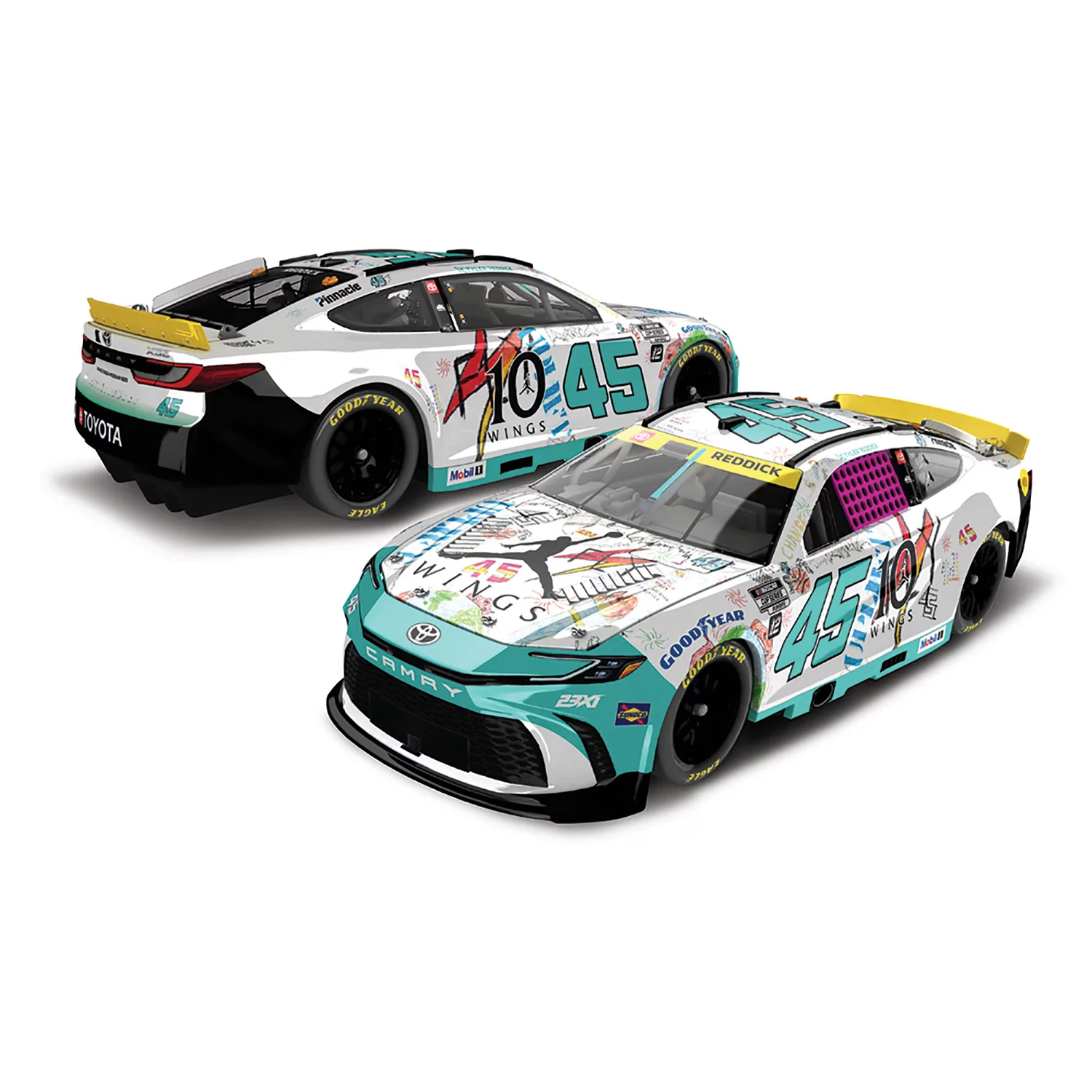 Tyler Reddick Jordan Brand Charlotte Roval 1:24 Standard 2025 Diecast Car Preorder - Currently Projected June